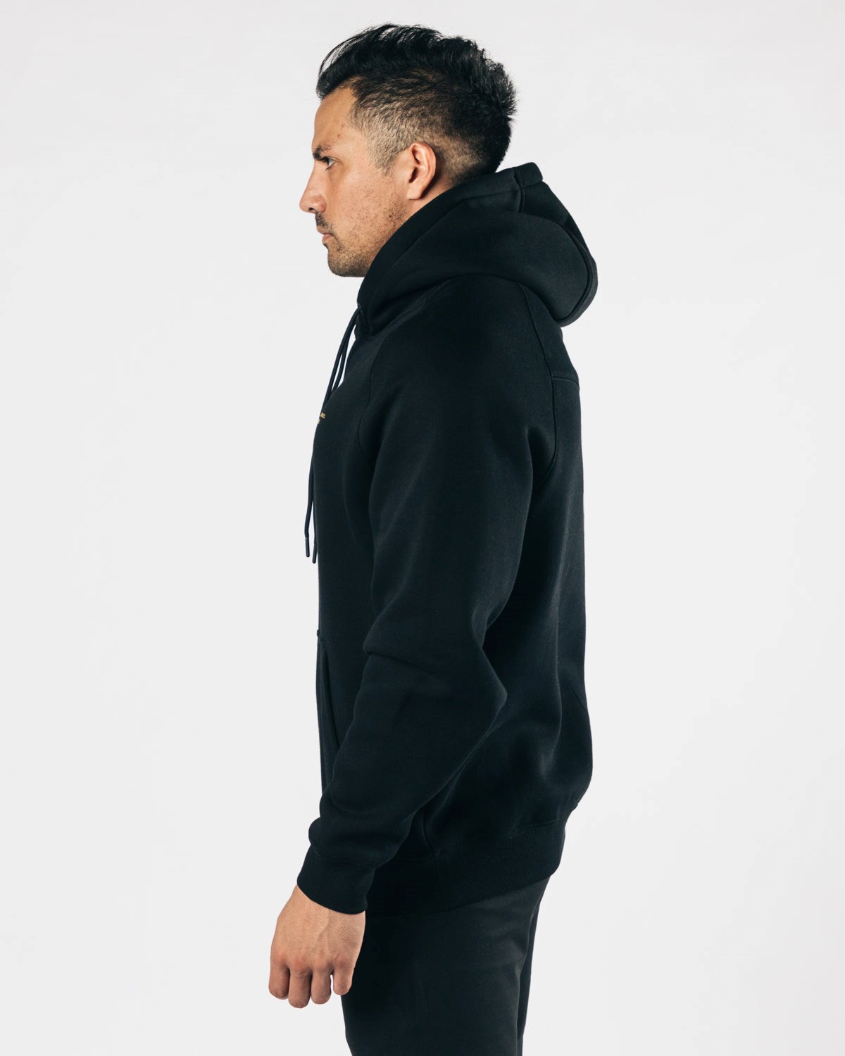 Alphalete Fitted Performance Hoodie Černé Zlaté | 52168WKEL