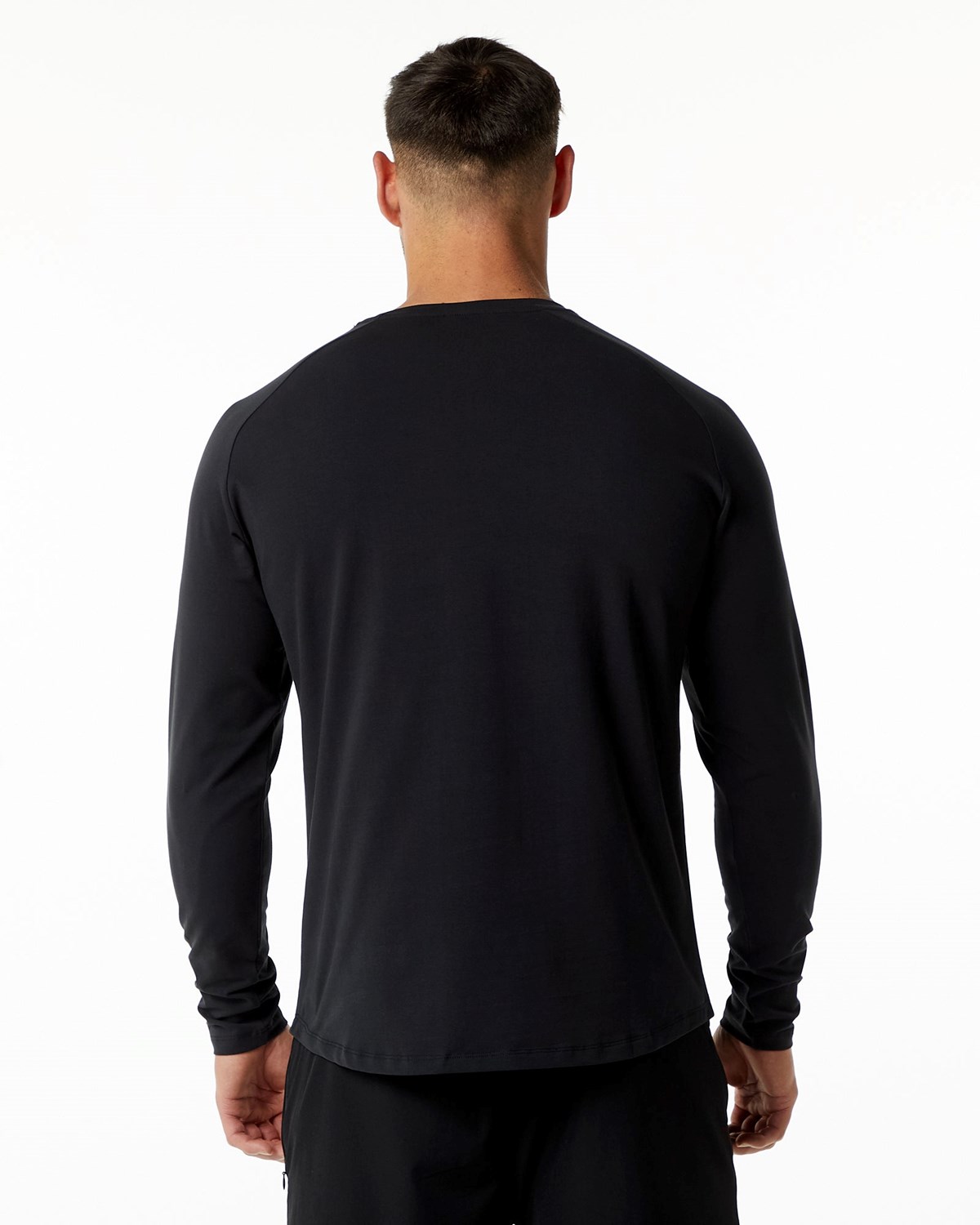 Alphalete Fitted Performance Long Sleeve Černé | 01839WBIF