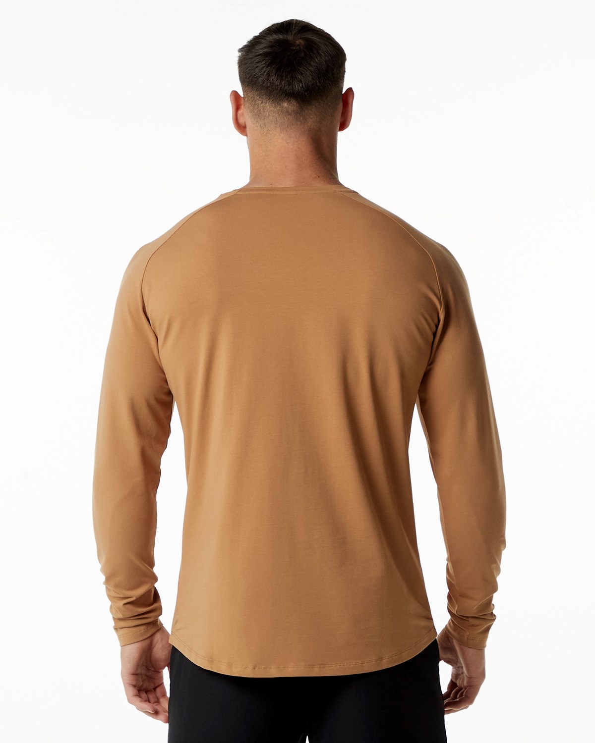 Alphalete Fitted Performance Long Sleeve Rust | 07658EXRP