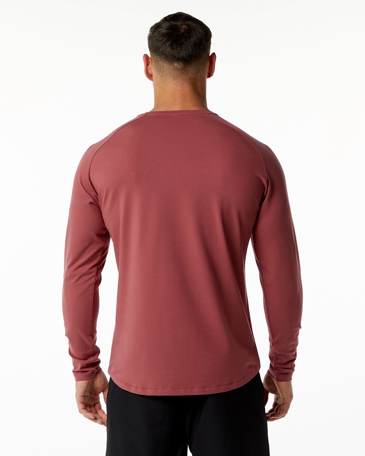 Alphalete Fitted Performance Long Sleeve Gingerbread | 63254SWJH