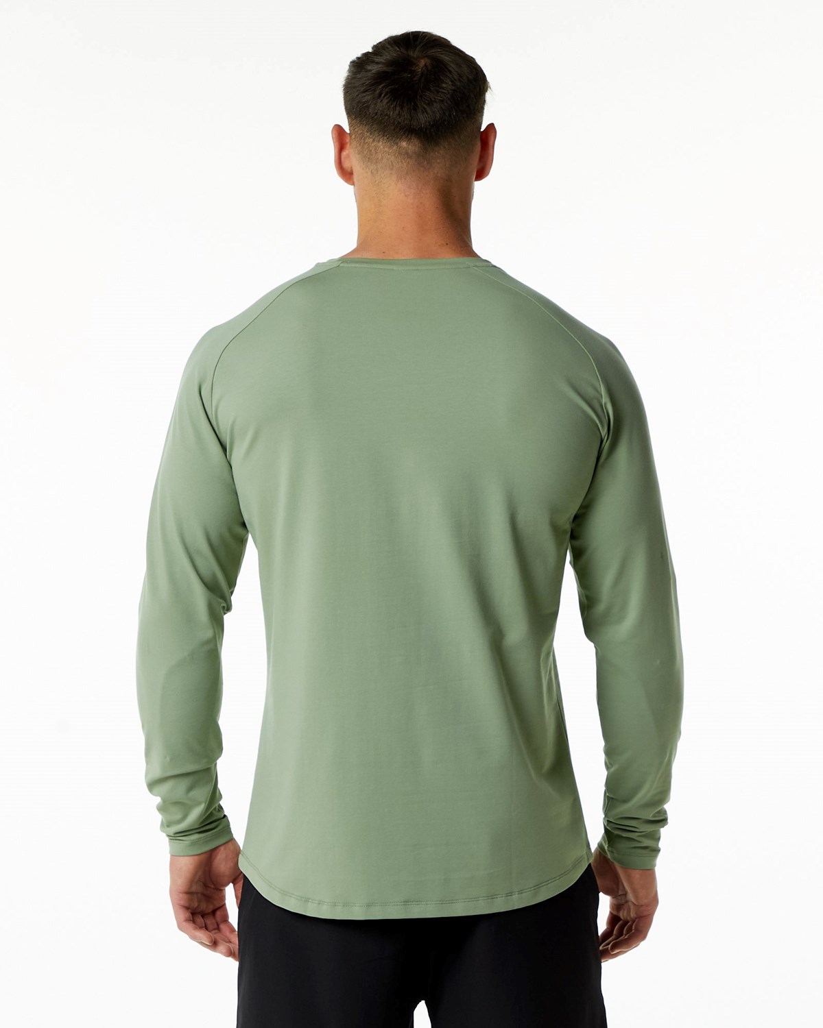 Alphalete Fitted Performance Long Sleeve Sage | 95207GIRP