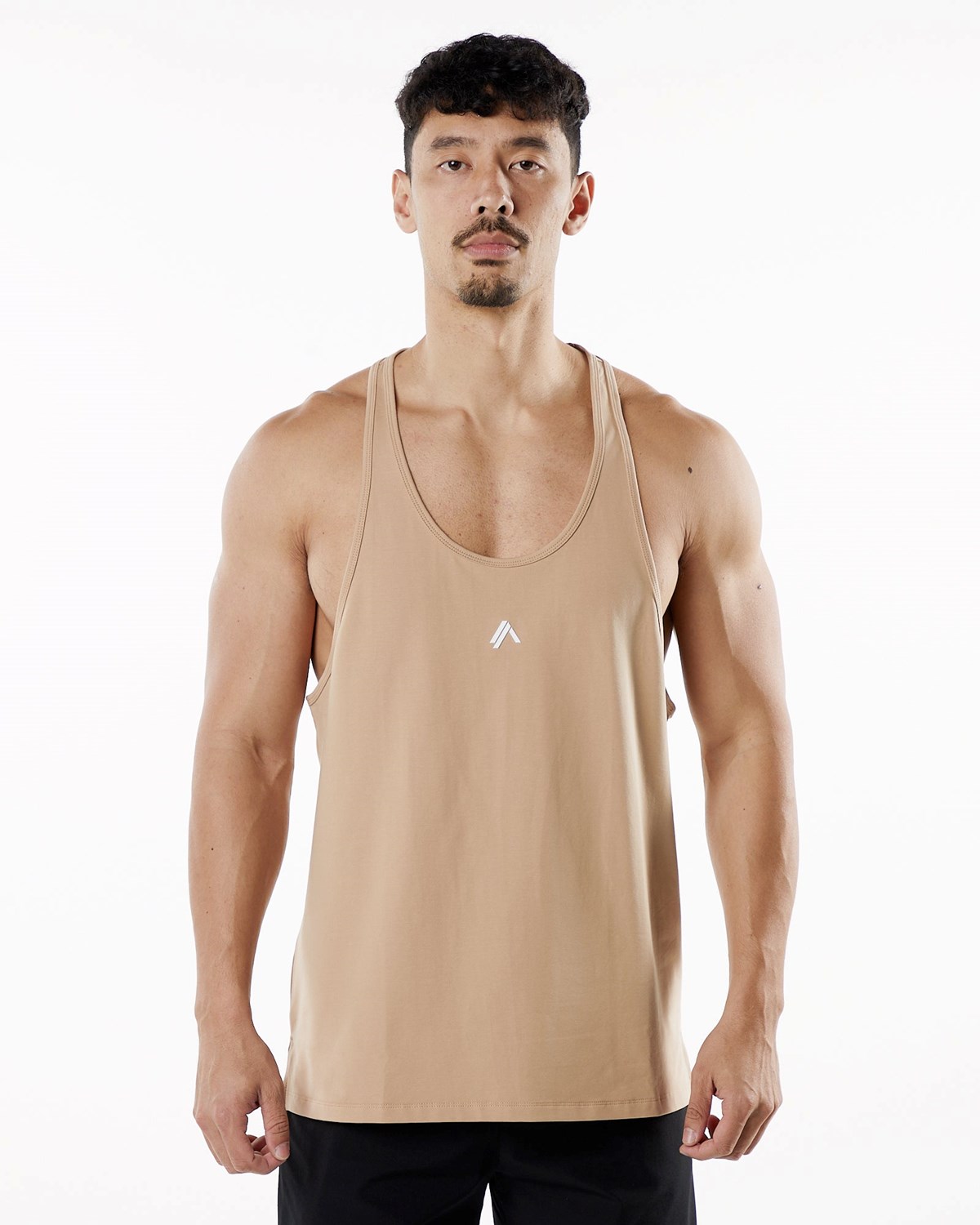 Alphalete Fitted Performance Stringer Taupe | 80126TQUN