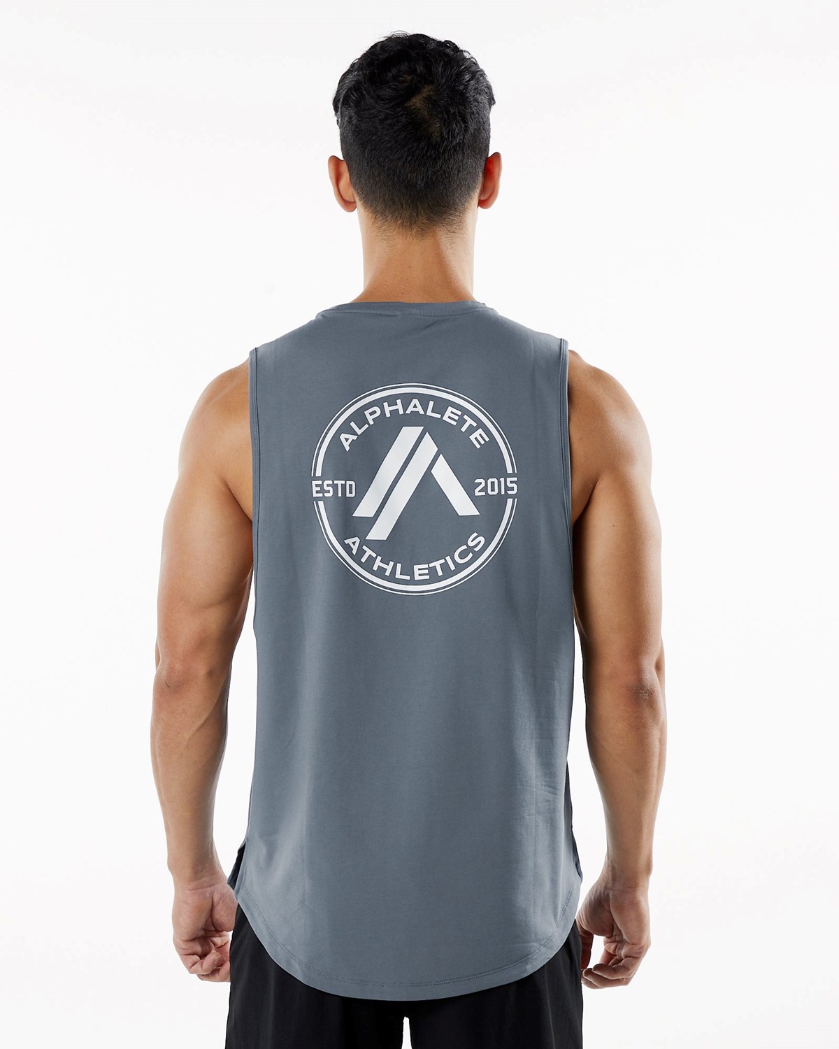 Alphalete Fitted Performance Tank Carbon | 21387MWGO