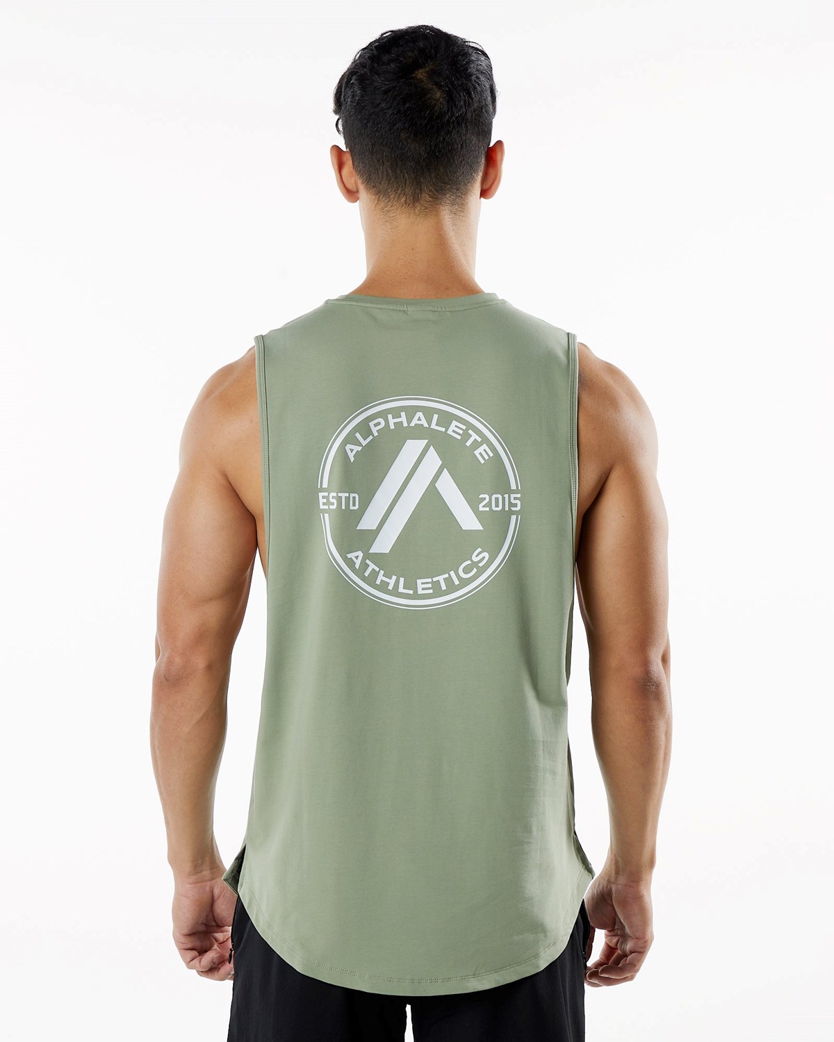 Alphalete Fitted Performance Tank Sage | 96482IZHG