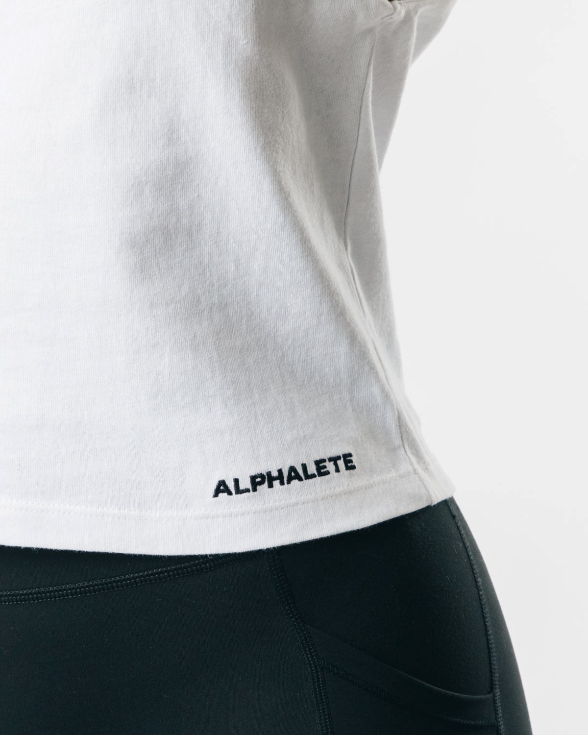 Alphalete Heavy Bavlněné Cutoff Bílé | 49620WBGA