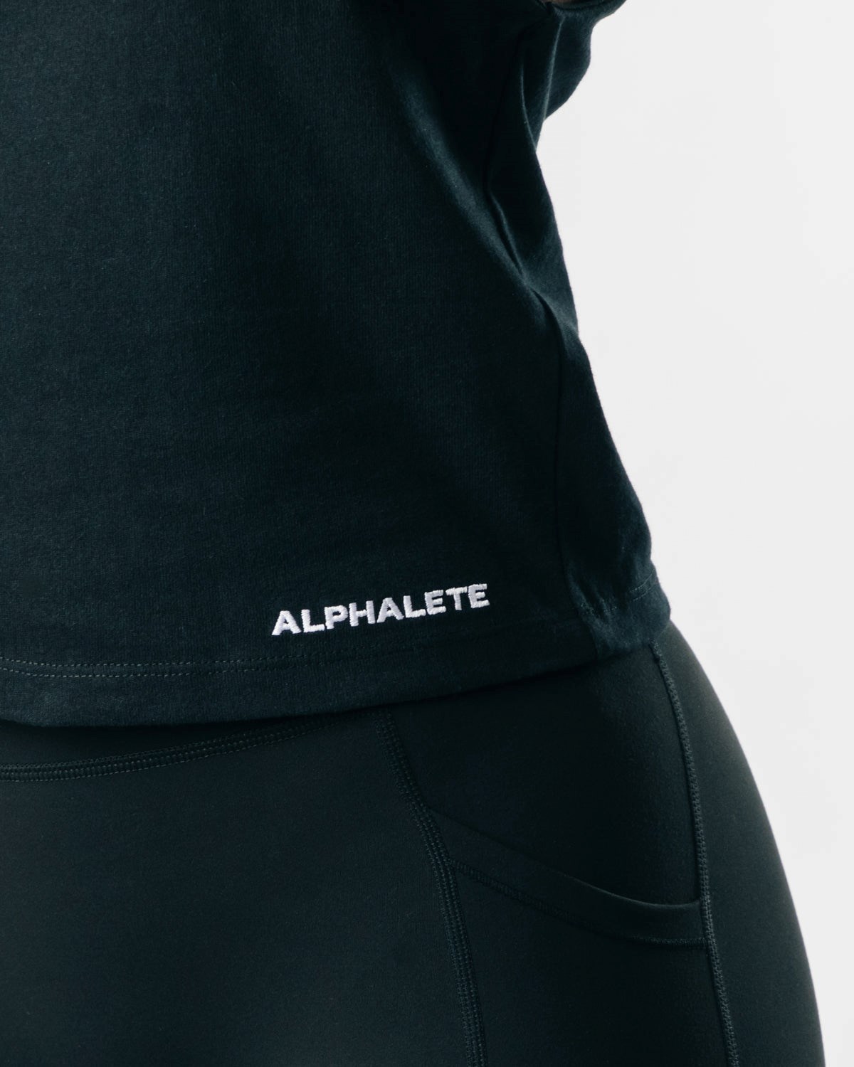 Alphalete Heavy Bavlněné Cutoff Černé | 08935MKEL