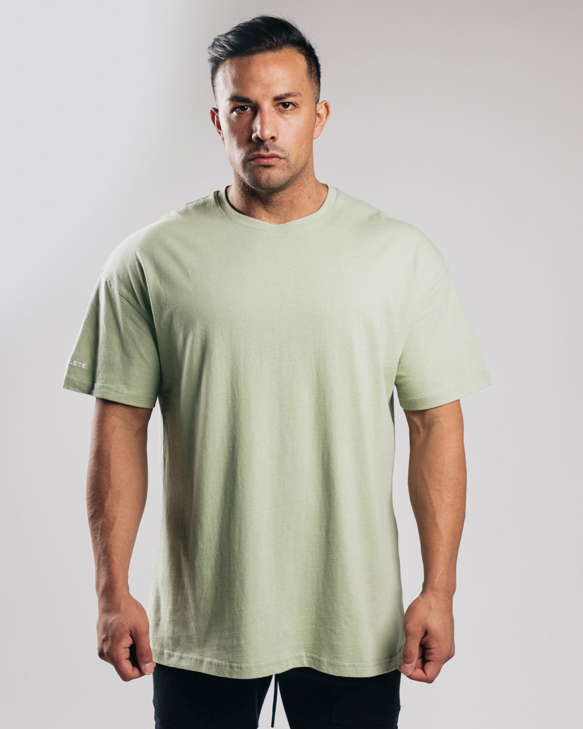 Alphalete Heavy Bavlněné Dropped Shoulder Tee Matcha | 06815HCEJ