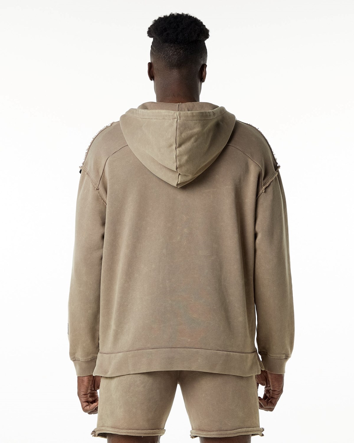 Alphalete Heavyweight Washed Terry Hoodie Smokey Quartz | 82546VXOM