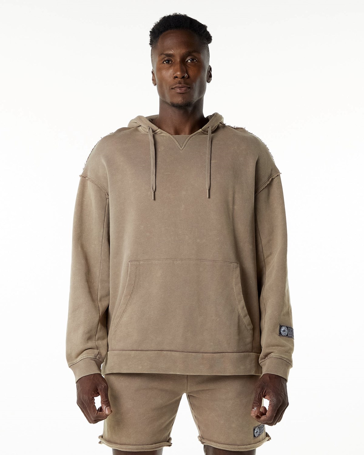 Alphalete Heavyweight Washed Terry Hoodie Smokey Quartz | 82546VXOM