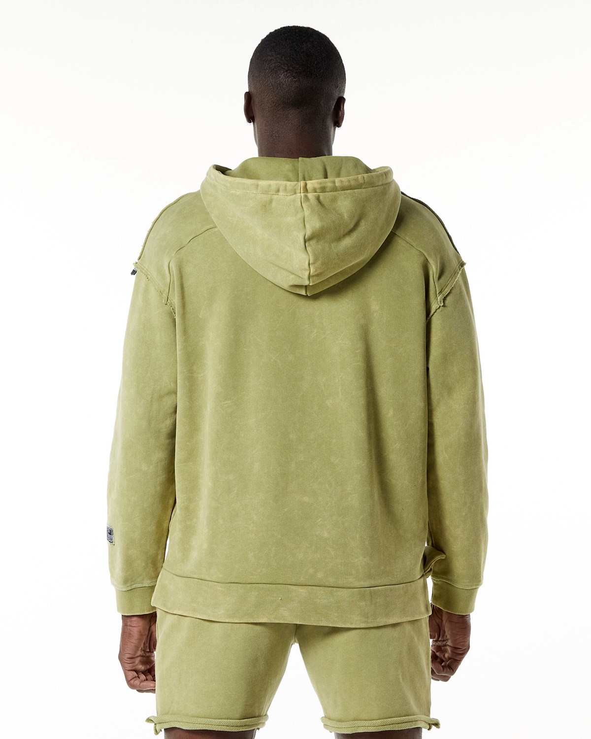 Alphalete Heavyweight Washed Terry Hoodie Zelene | 97045CUFP