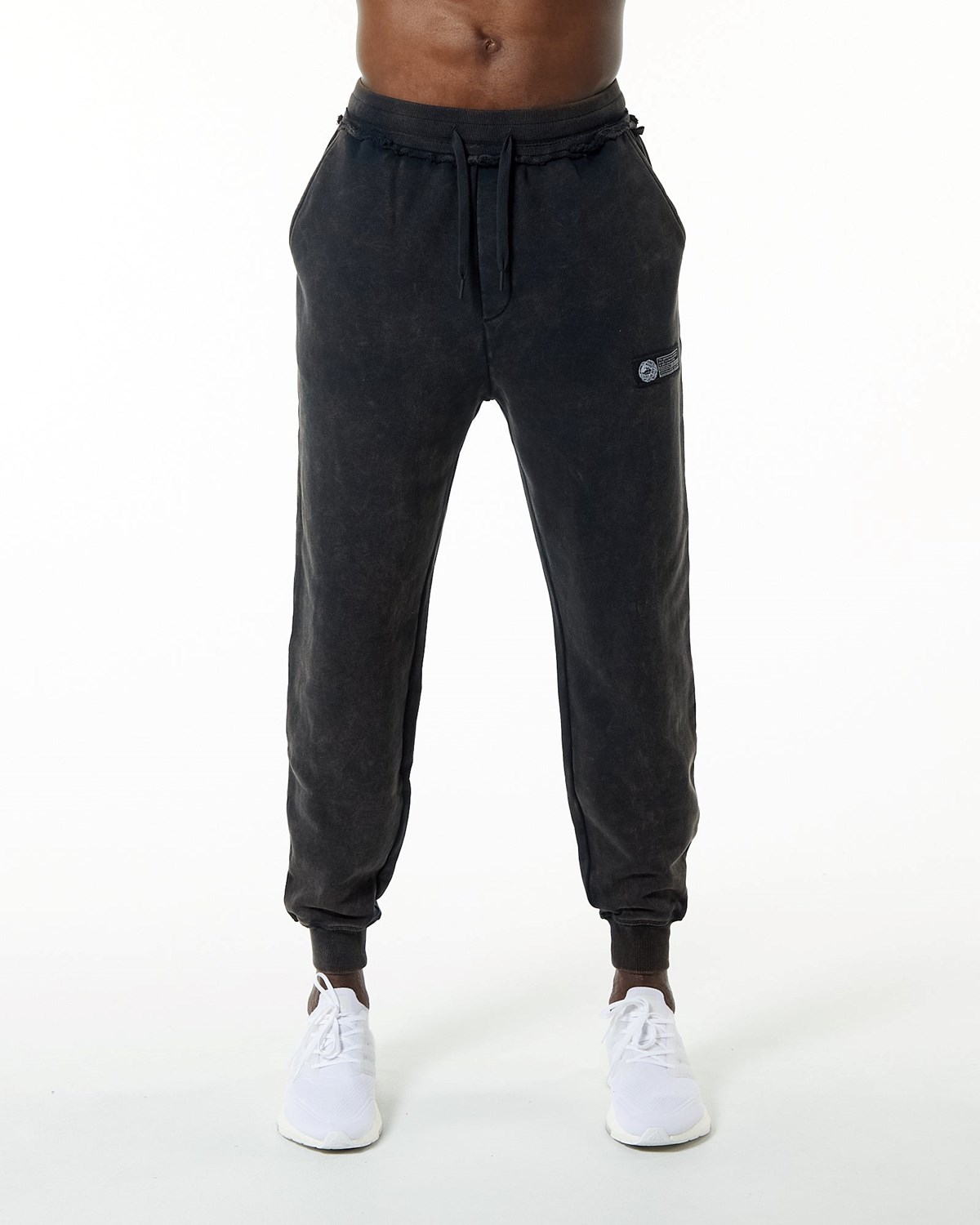 Alphalete Heavyweight Washed Terry Jogger Onyx | 61204MXAL