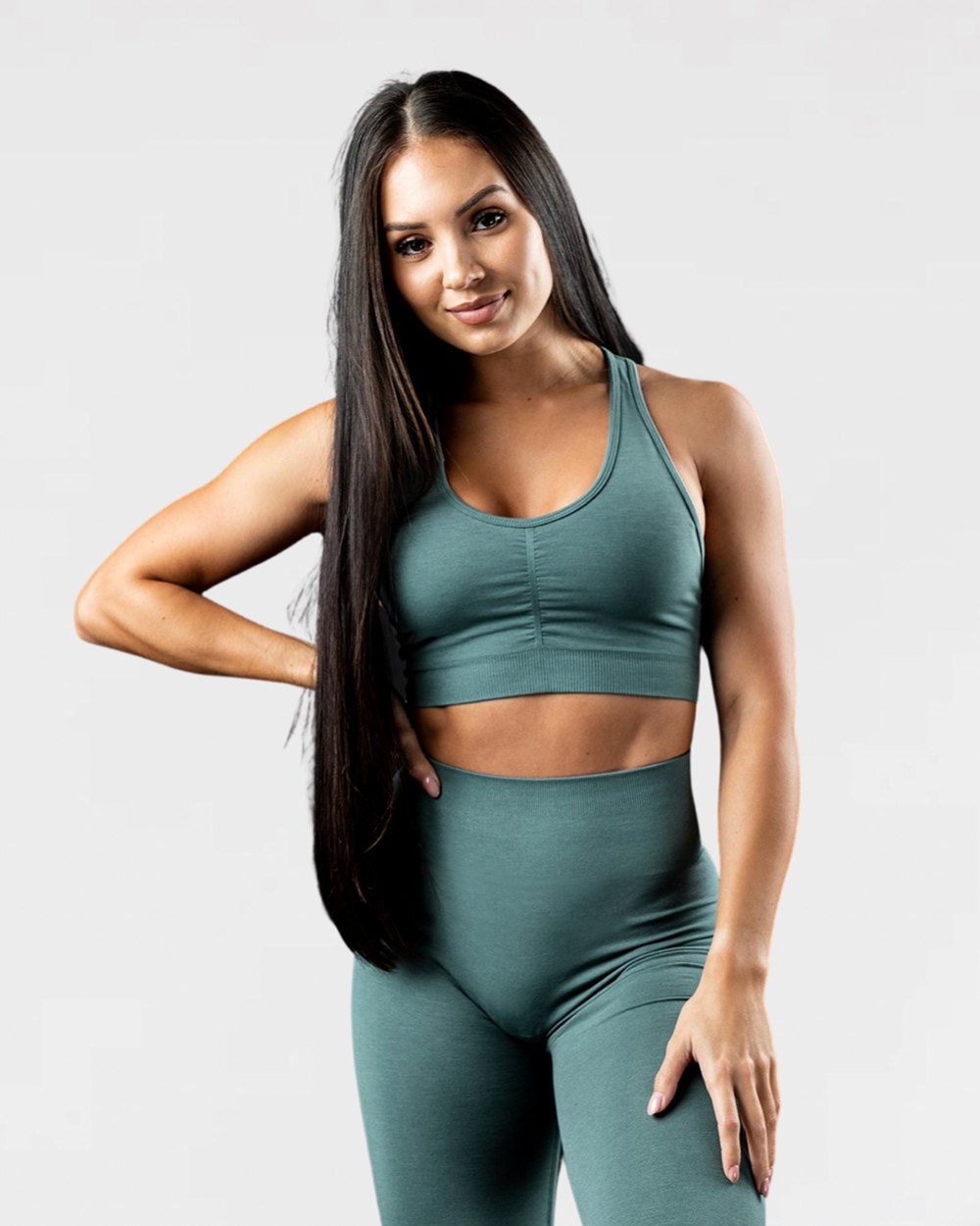 Alphalete High-Impact Seamless Sports Bra Blankyt | 05496ZUKA