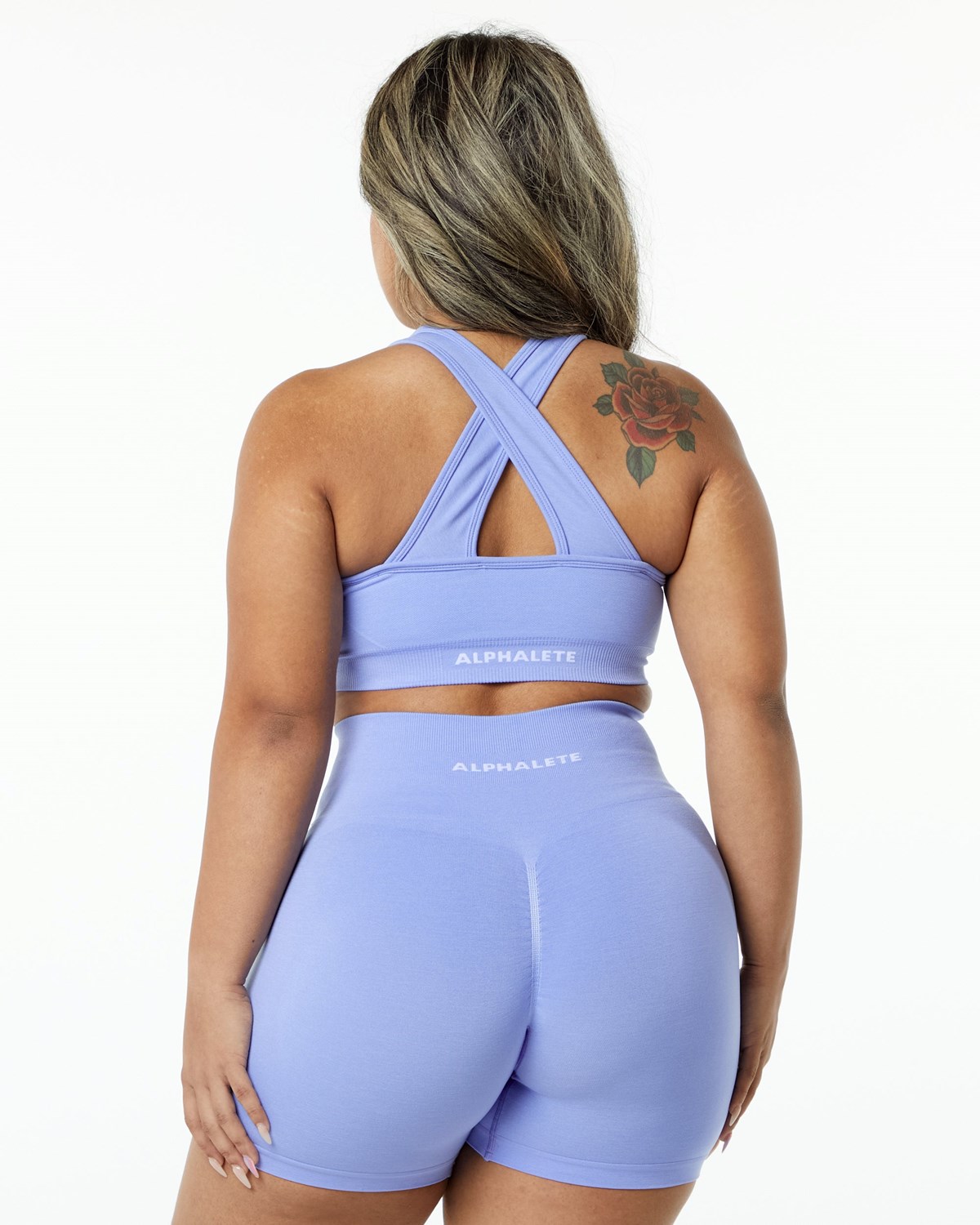 Alphalete High-Impact Seamless Sports Bra Digital Violet | 21709ZTOK