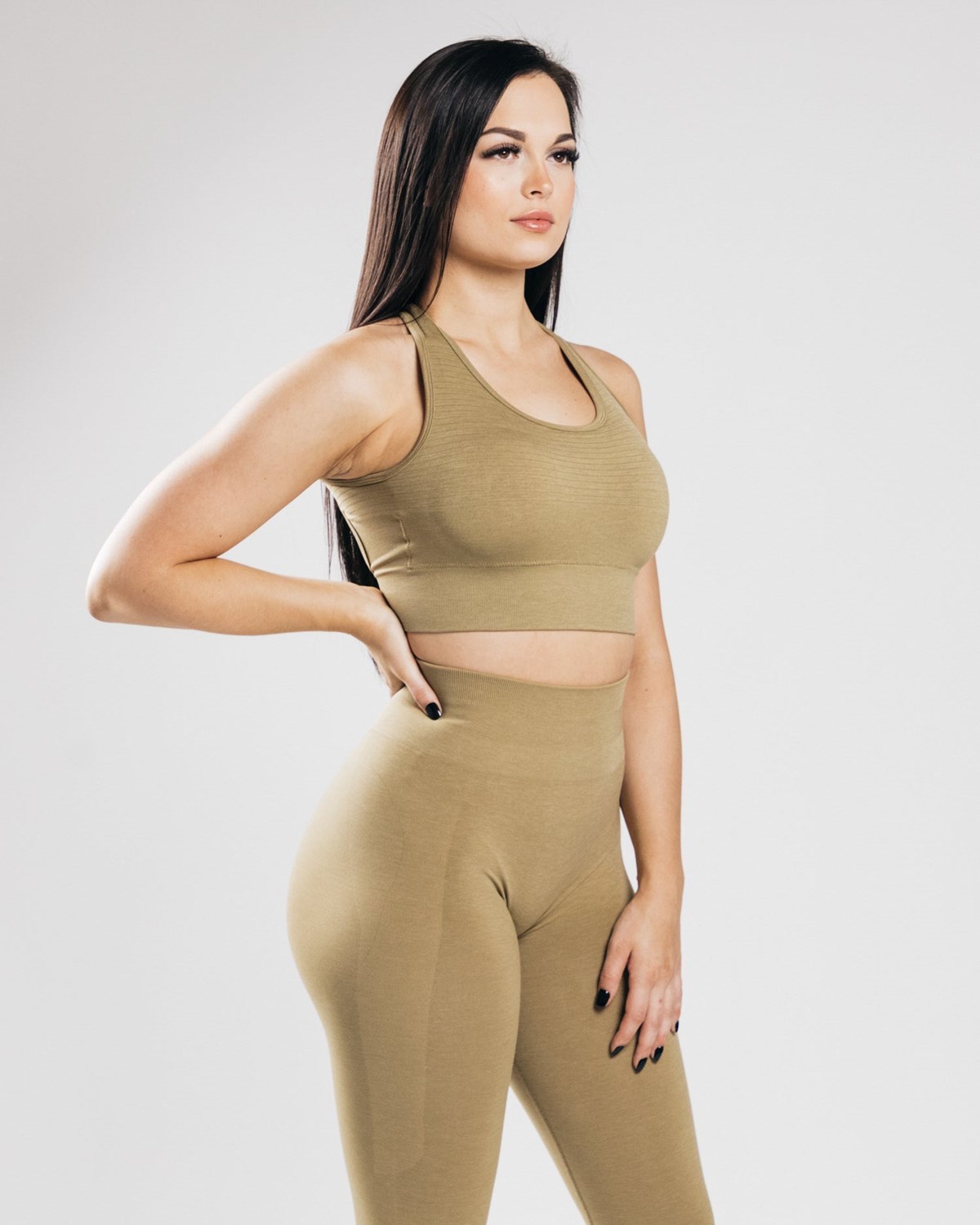 Alphalete High-Impact Seamless Sports Bra Zlaté | 45289NKGV