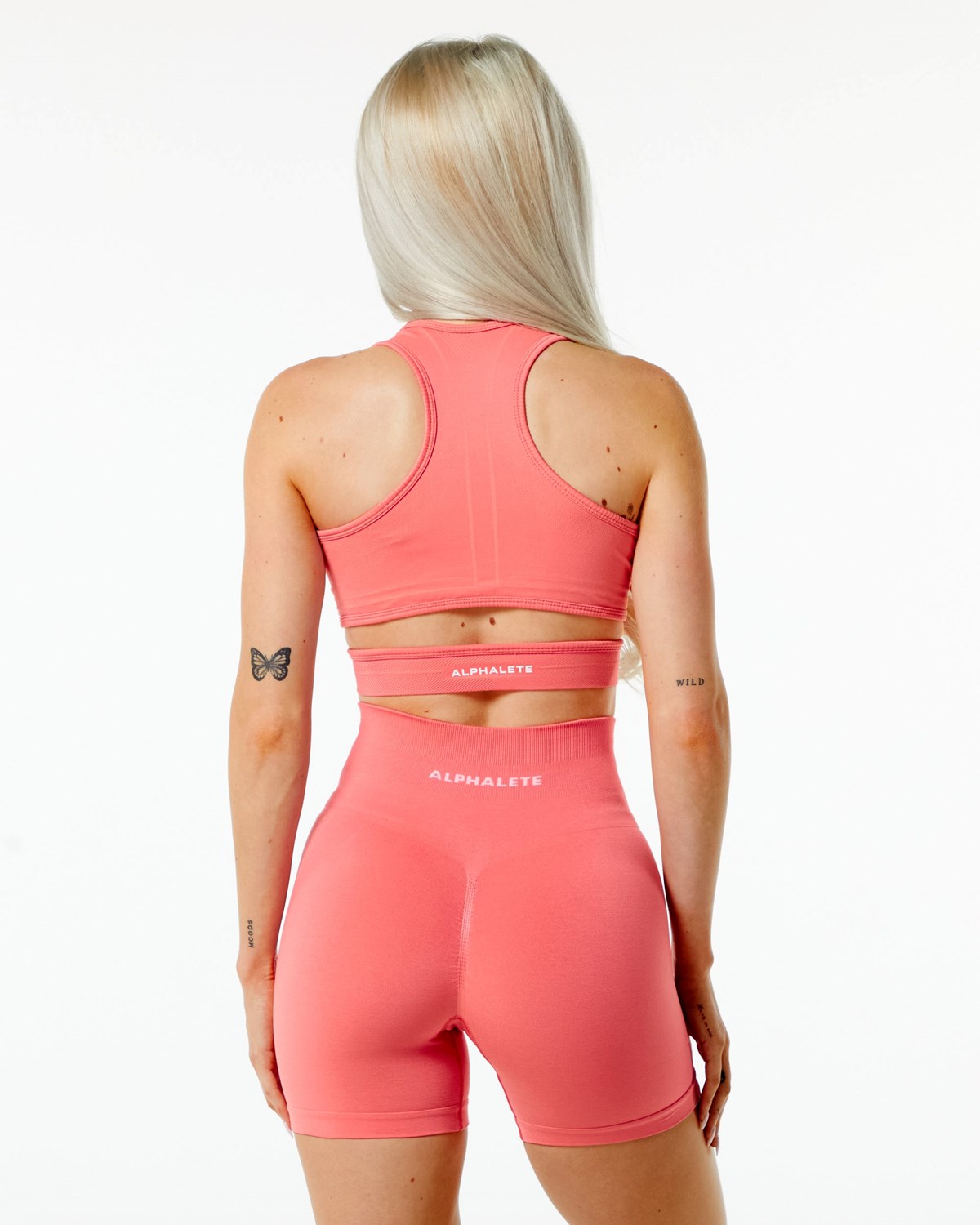 Alphalete High-Impact Seamless Sports Bra Růžové | 70584NRDY