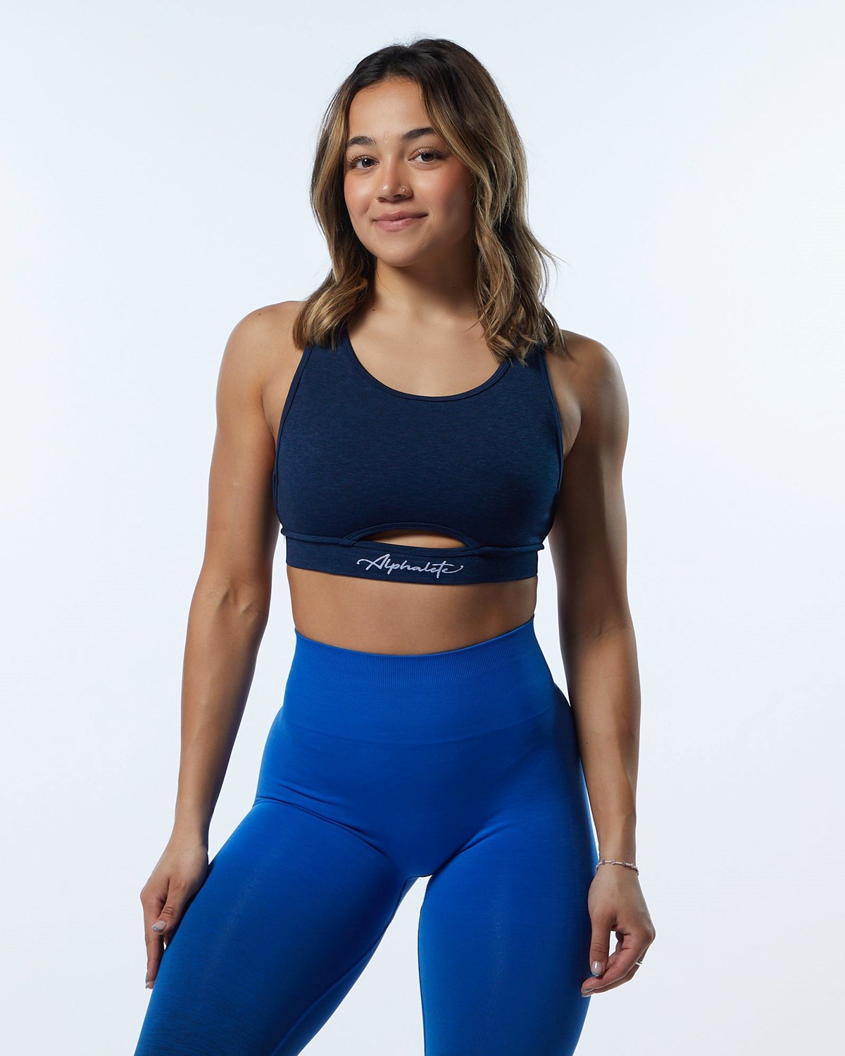 Alphalete High-Impact Seamless Sports Bra Moonlight | 78529OJLZ