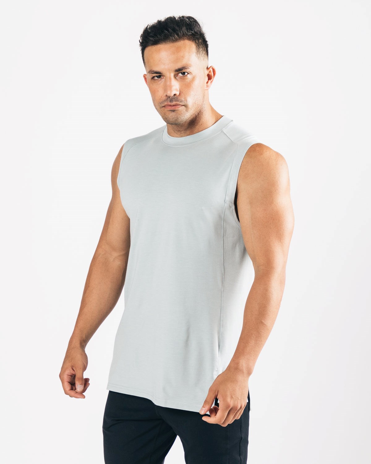 Alphalete High-Neck Premium Cutoff North Shore | 40586LYKJ