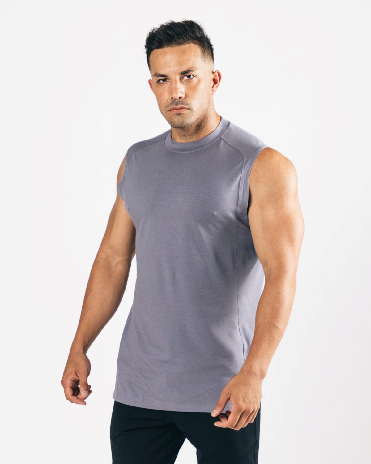 Alphalete High-Neck Premium Cutoff Still Water | 26785CRYW