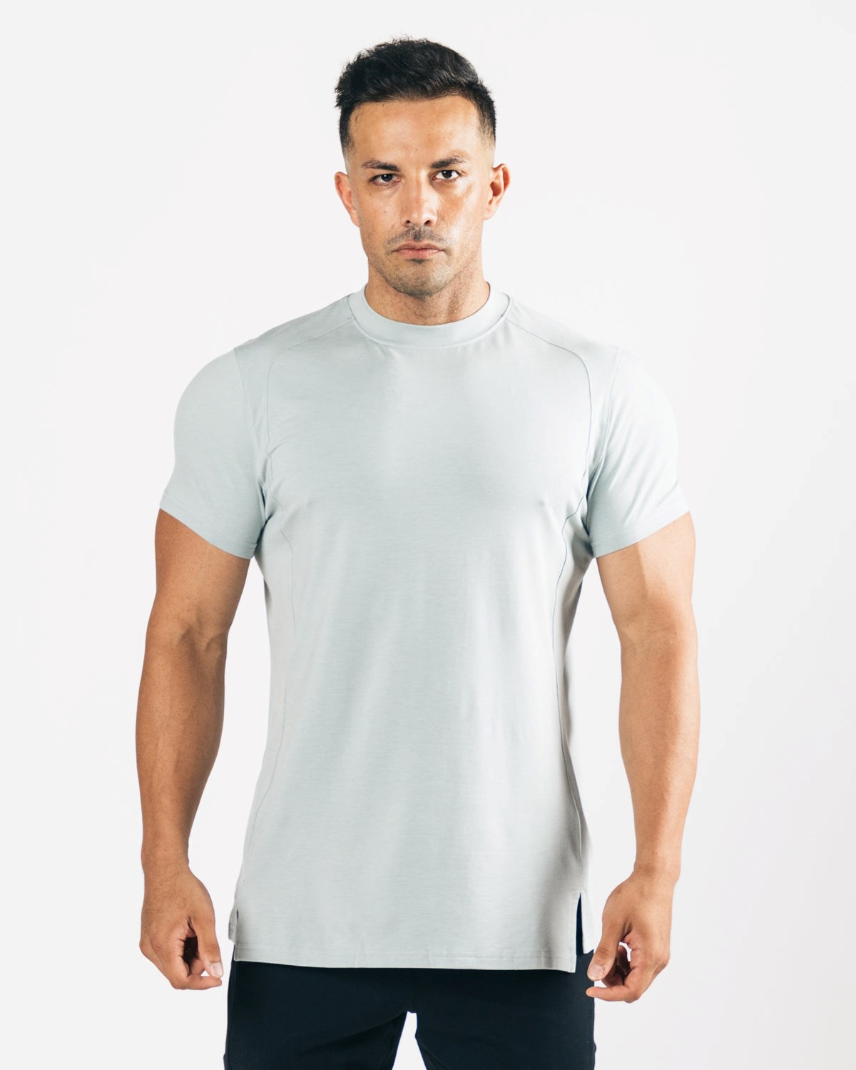 Alphalete High-Neck Premium Krátké Sleeve North Shore | 32096IFZC