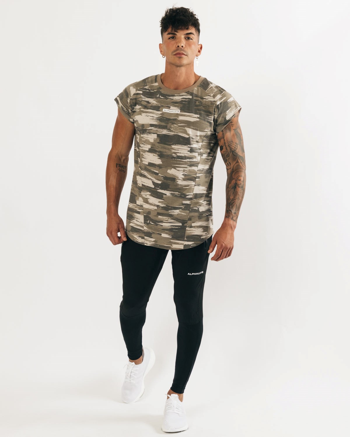 Alphalete High Performance Bez Rukávů Tee Maskáčové | 25189KGFV