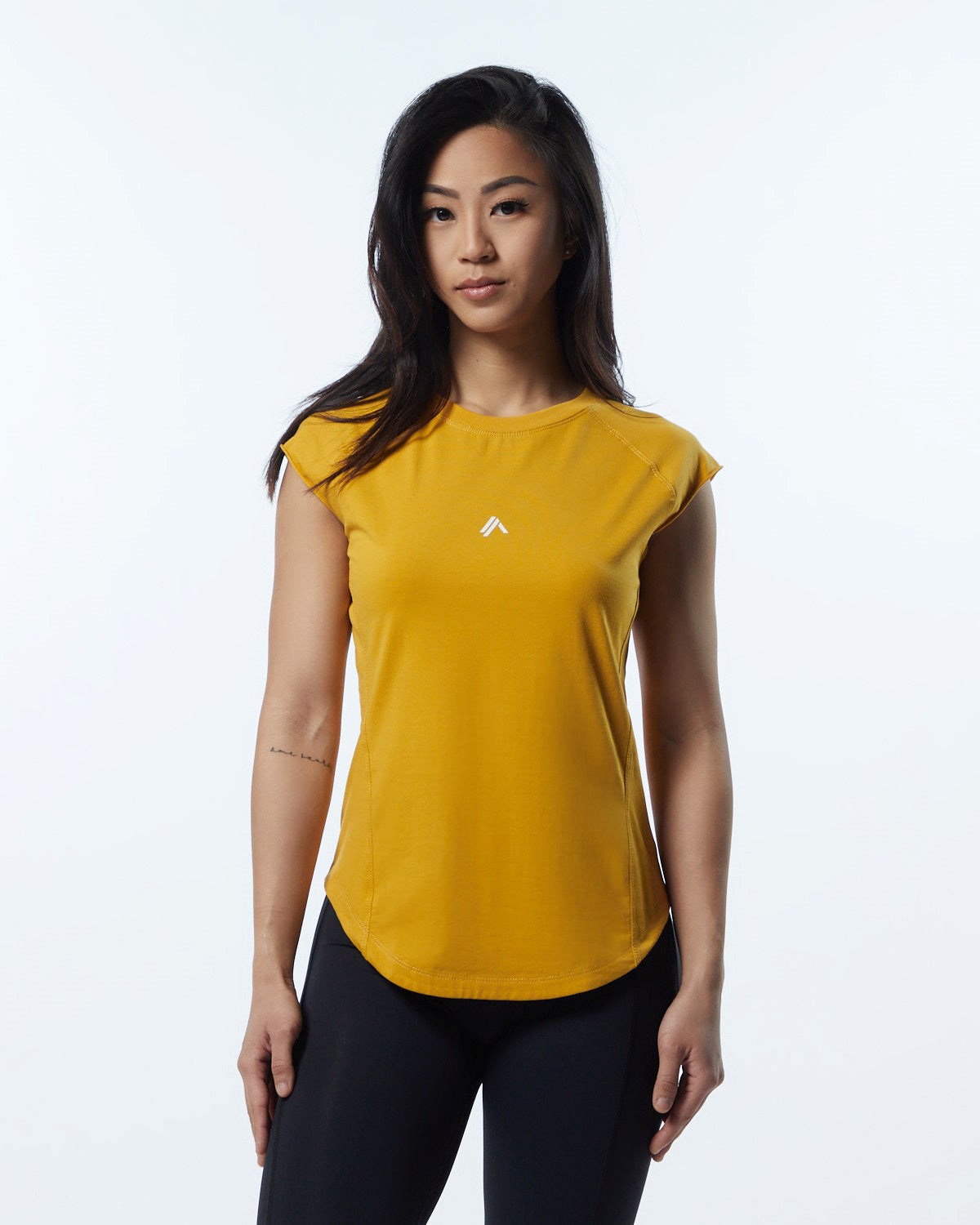 Alphalete High Performance Krátké Sleeve Tee Žluté | 72859ERWH