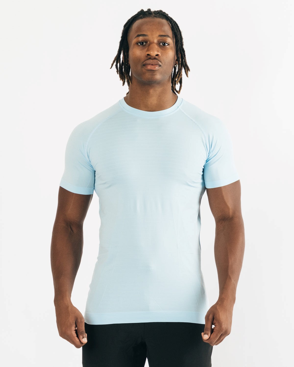 Alphalete High Performance Seamless Krátké Sleeve Tee Blankyt | 30521BSJA