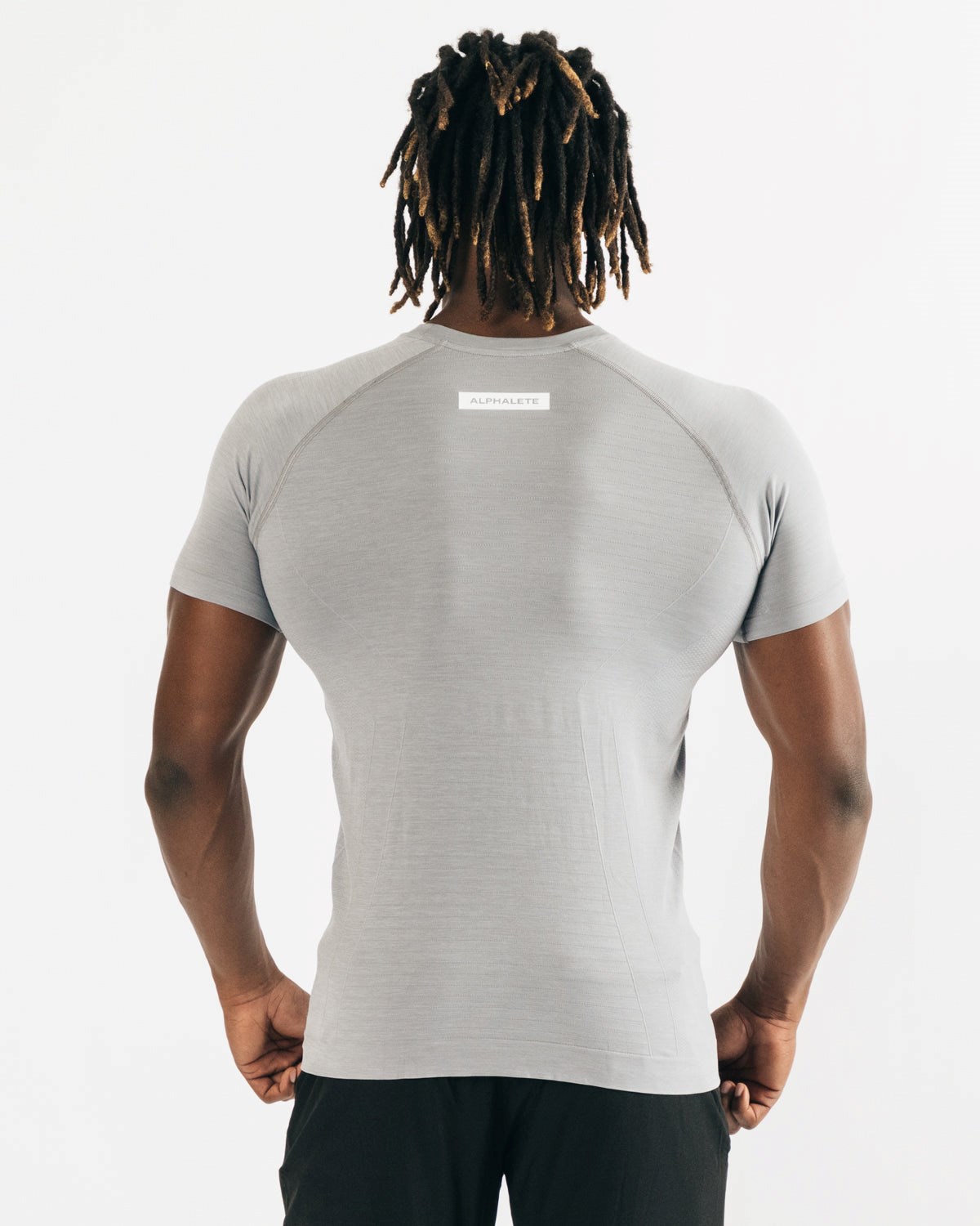 Alphalete High Performance Seamless Krátké Sleeve Tee Šedé | 54023OWCG