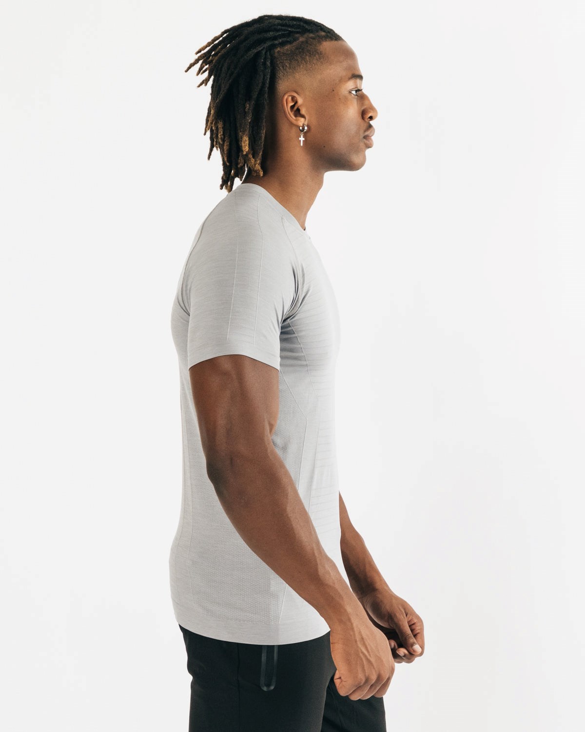 Alphalete High Performance Seamless Krátké Sleeve Tee Šedé | 54023OWCG