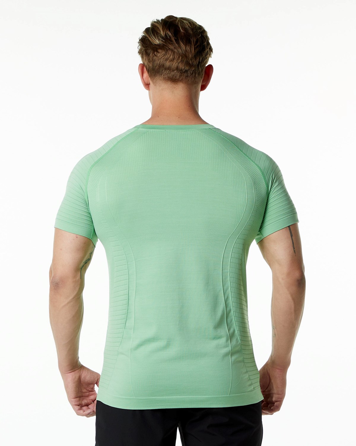 Alphalete High Performance Seamless Krátké Sleeve Tee Pistachio | 63725DKVU