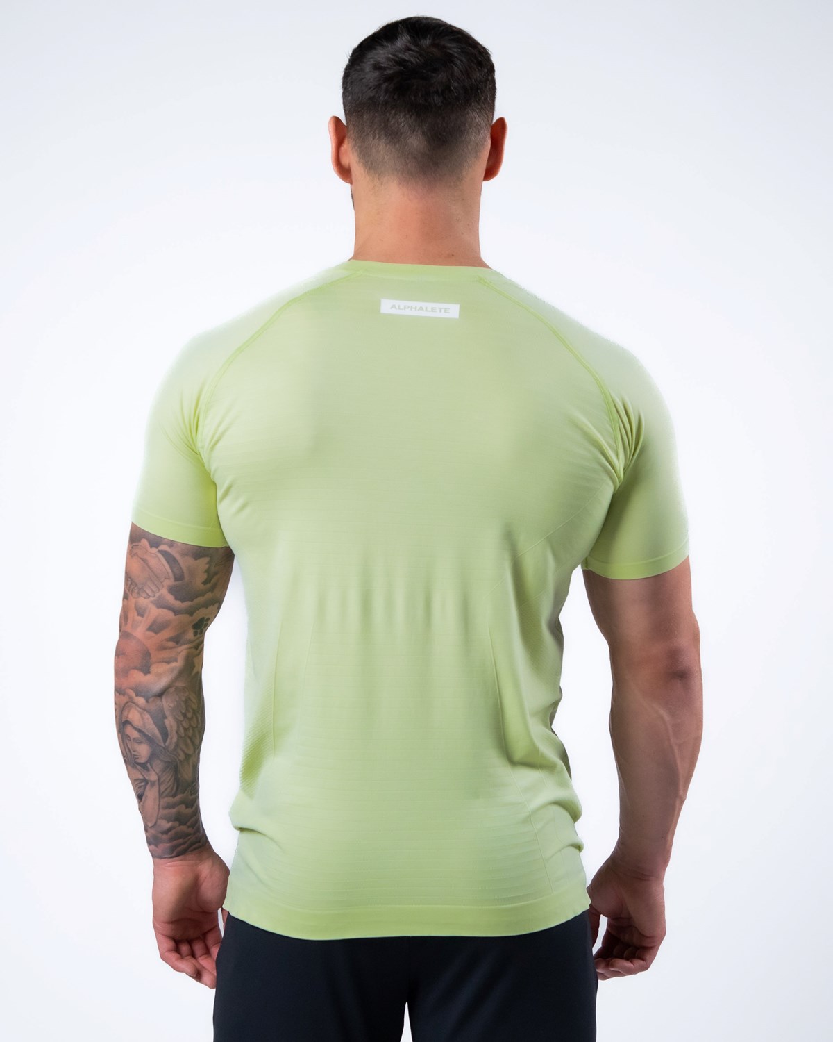 Alphalete High Performance Seamless Krátké Sleeve Tee Frozen Spring | 76081OCWX