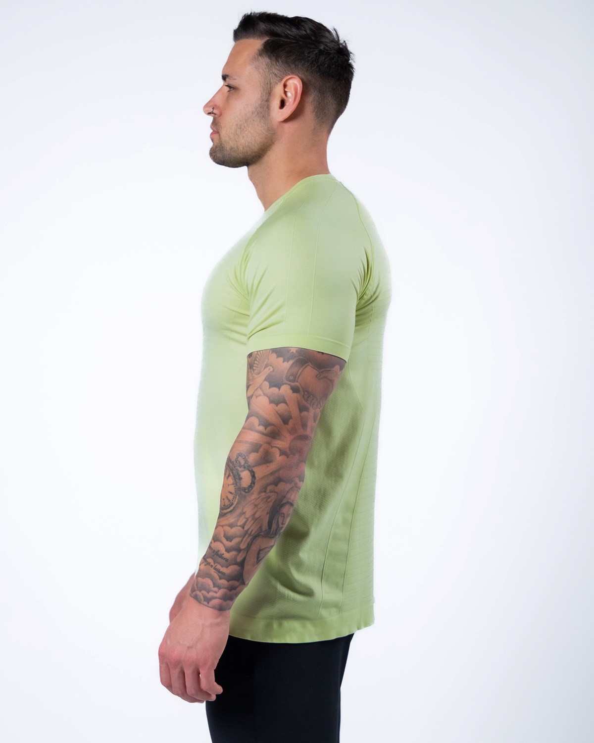 Alphalete High Performance Seamless Krátké Sleeve Tee Frozen Spring | 76081OCWX