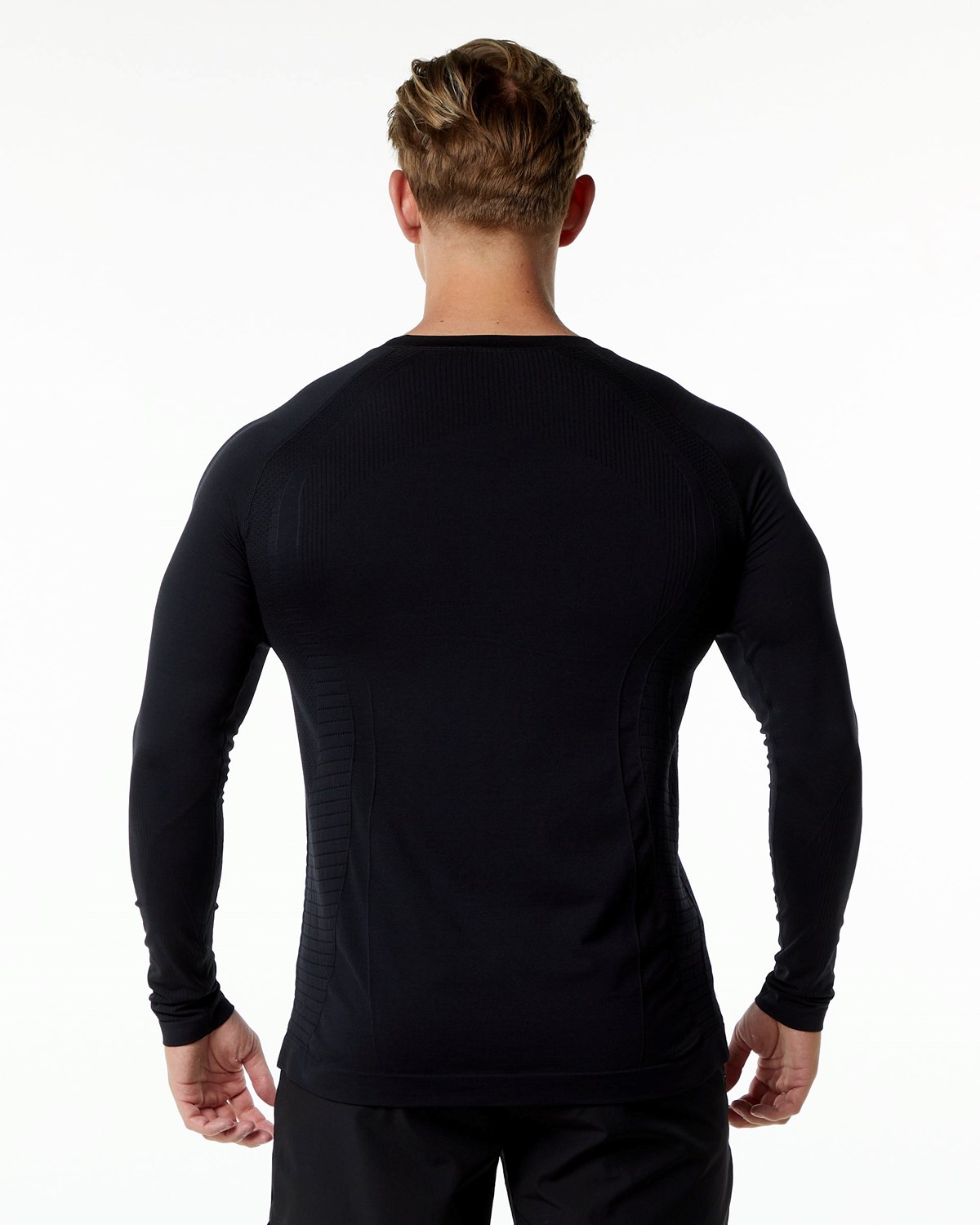 Alphalete High Performance Seamless Long Sleeve Tee Černé | 10754DQIU