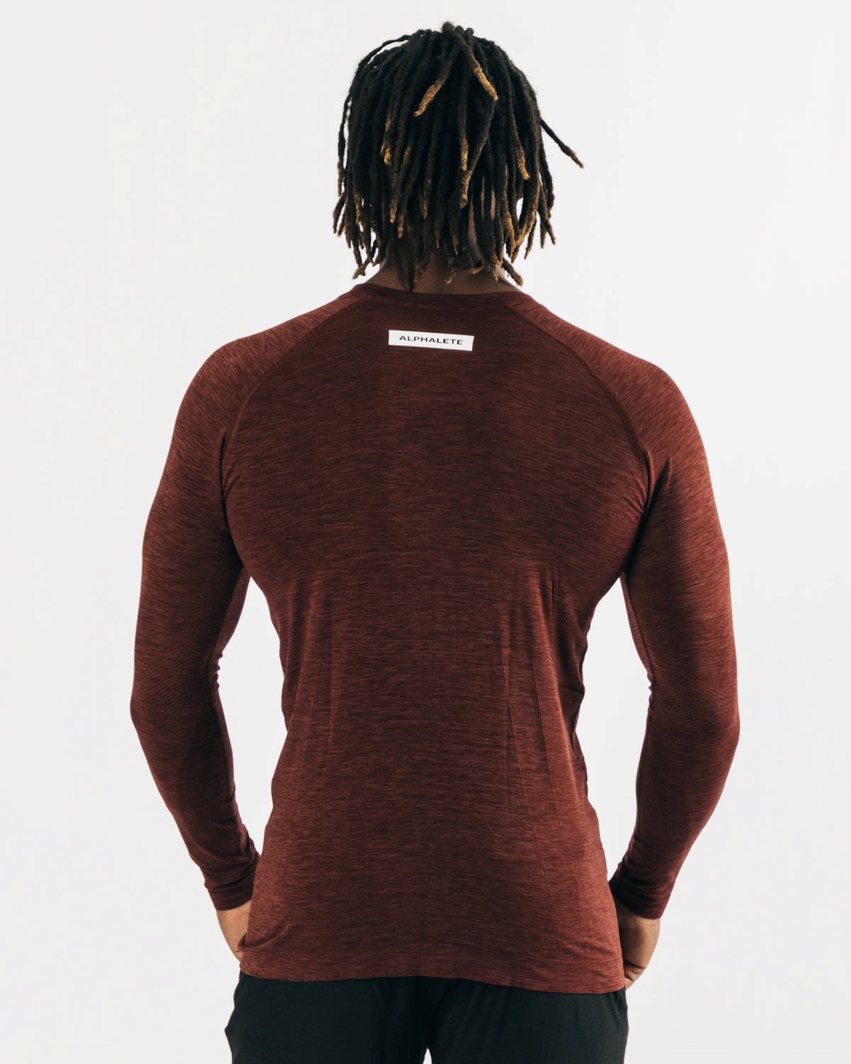 Alphalete High Performance Seamless Long Sleeve Tee Měď | 54098JYVM