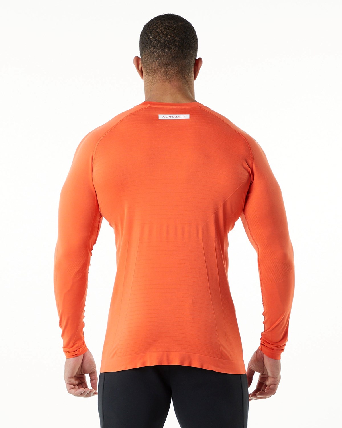 Alphalete High Performance Seamless Long Sleeve Tee Faded Strawberry | 62943UEBS