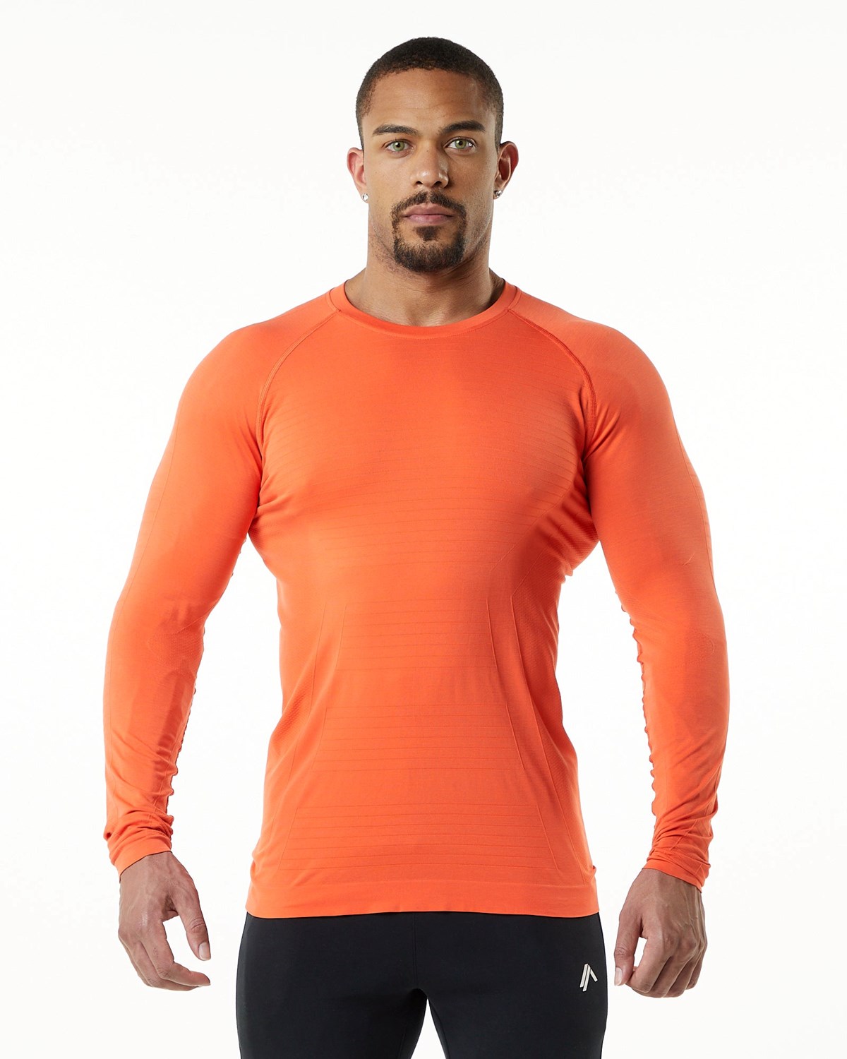 Alphalete High Performance Seamless Long Sleeve Tee Faded Strawberry | 62943UEBS