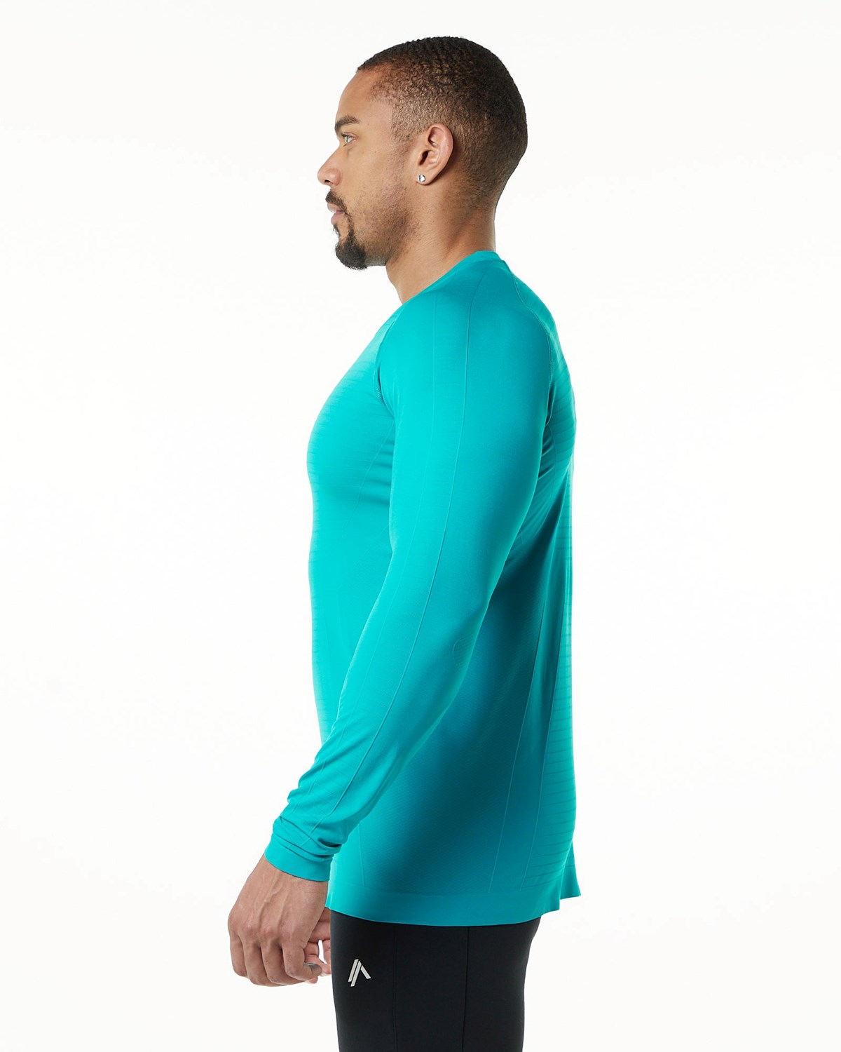 Alphalete High Performance Seamless Long Sleeve Tee Ocean | 72634UWTD