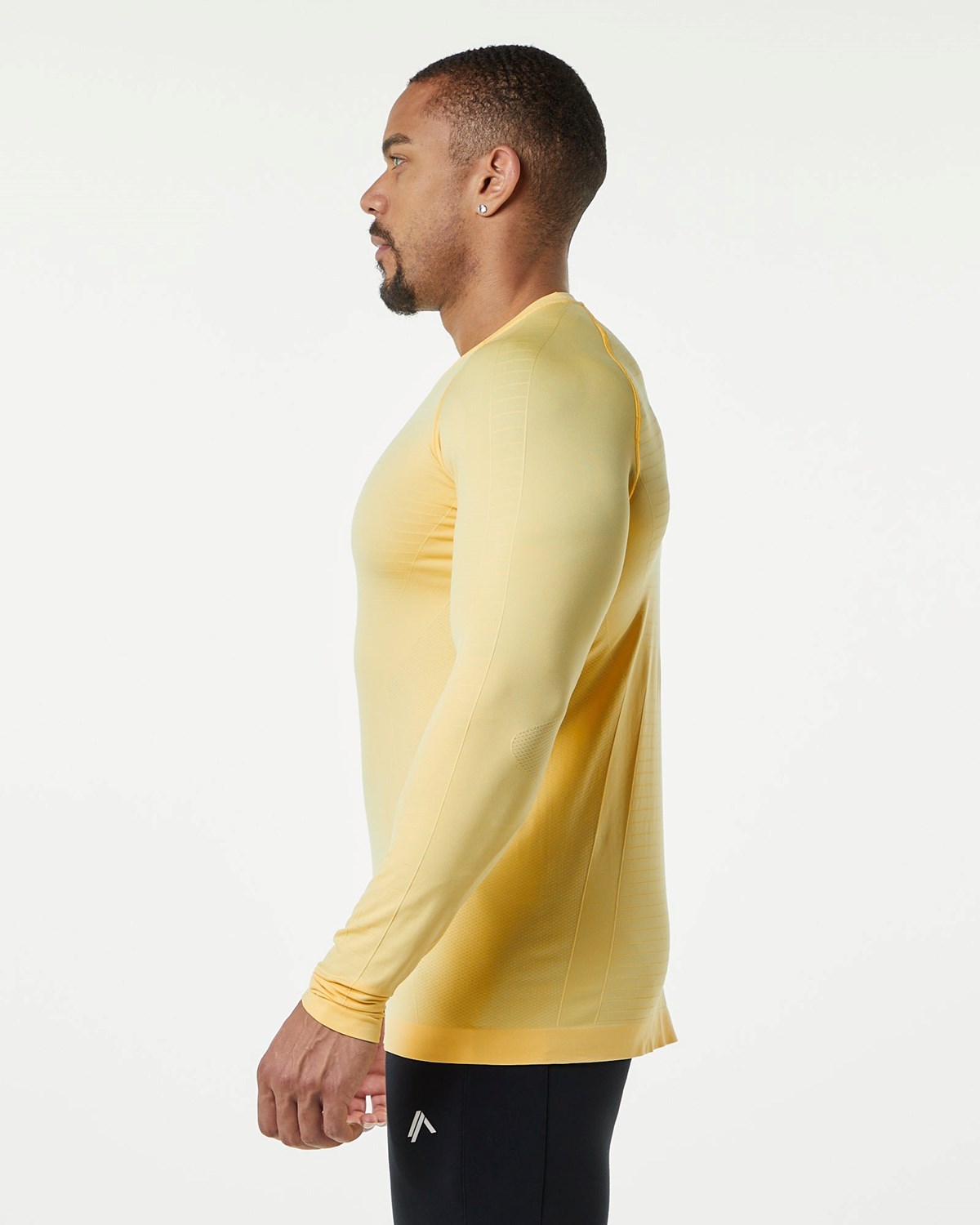 Alphalete High Performance Seamless Long Sleeve Tee Faded Honey | 76413OHSM