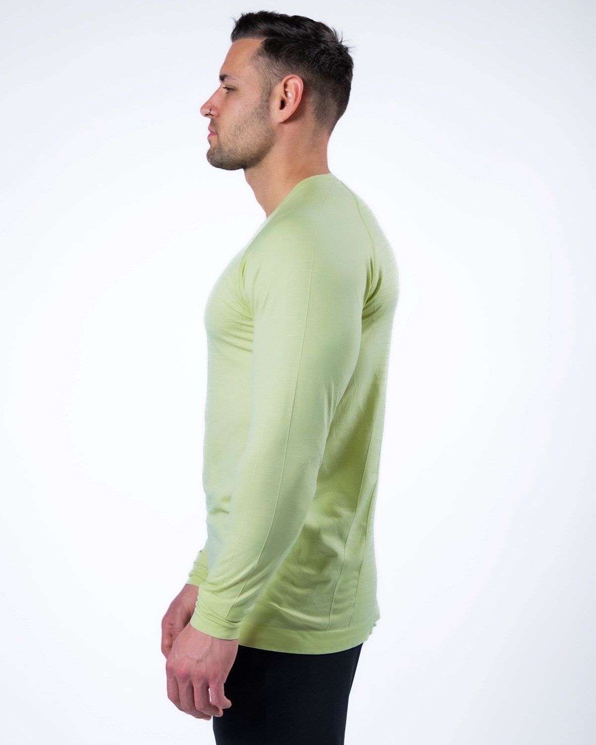 Alphalete High Performance Seamless Long Sleeve Tee Frozen Spring | 80372MCKL