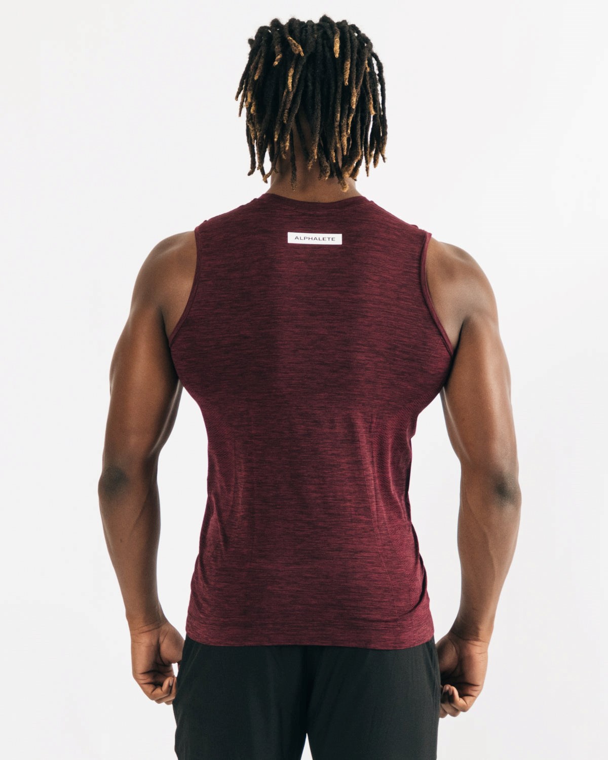 Alphalete High Performance Seamless Tank Černé | 08235HDQS