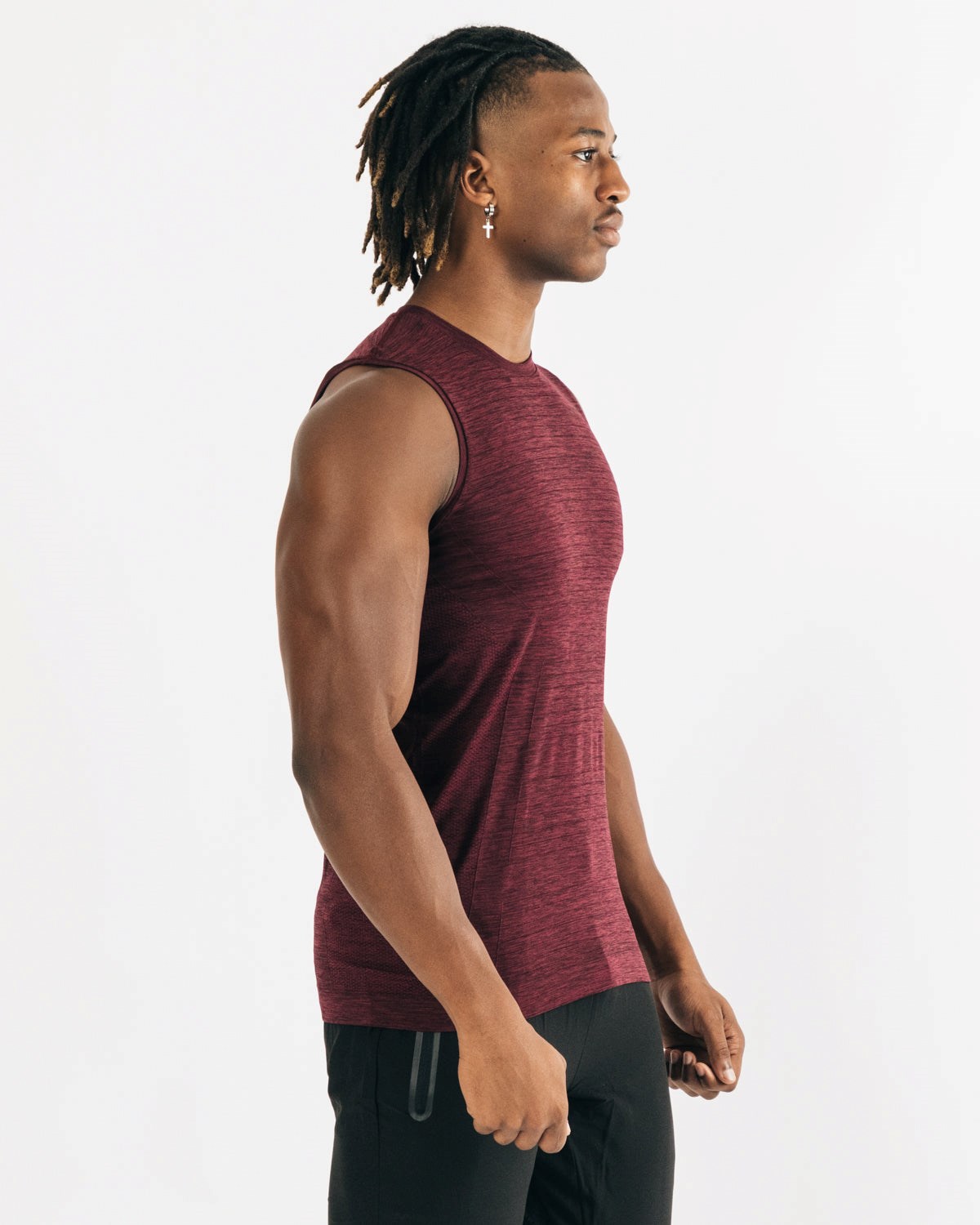 Alphalete High Performance Seamless Tank Černé | 08235HDQS