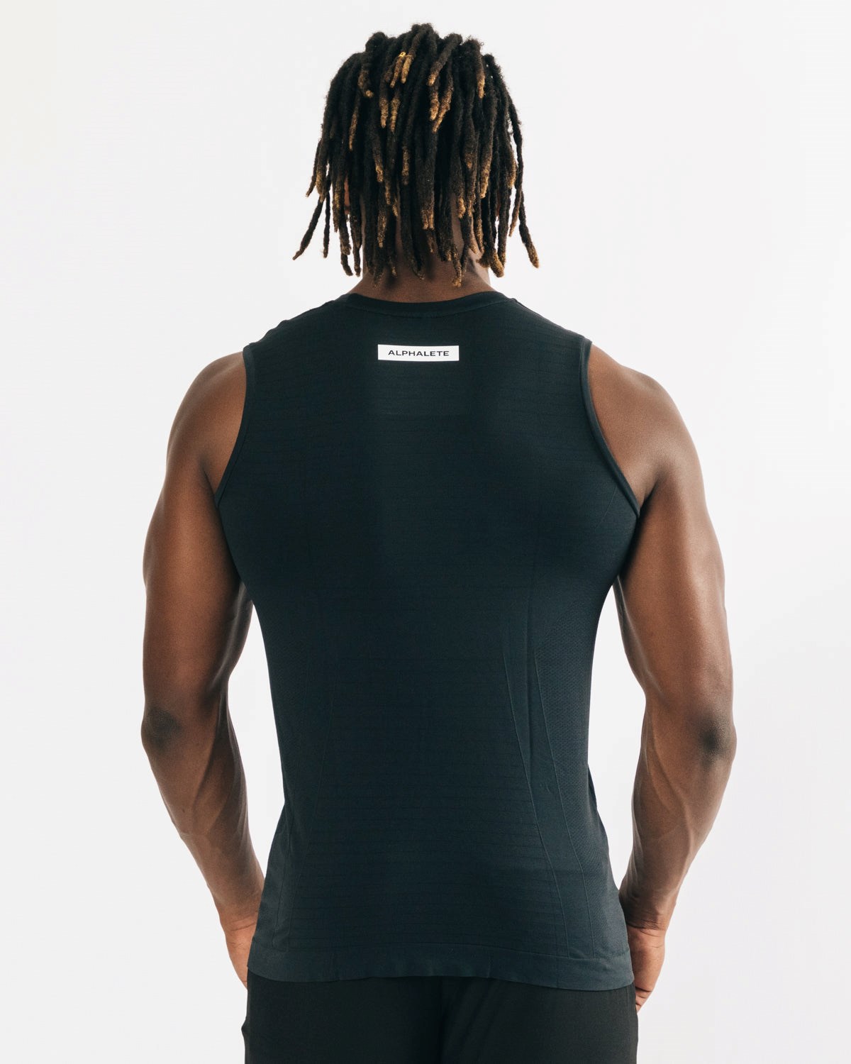 Alphalete High Performance Seamless Tank Černé | 42635NXYD