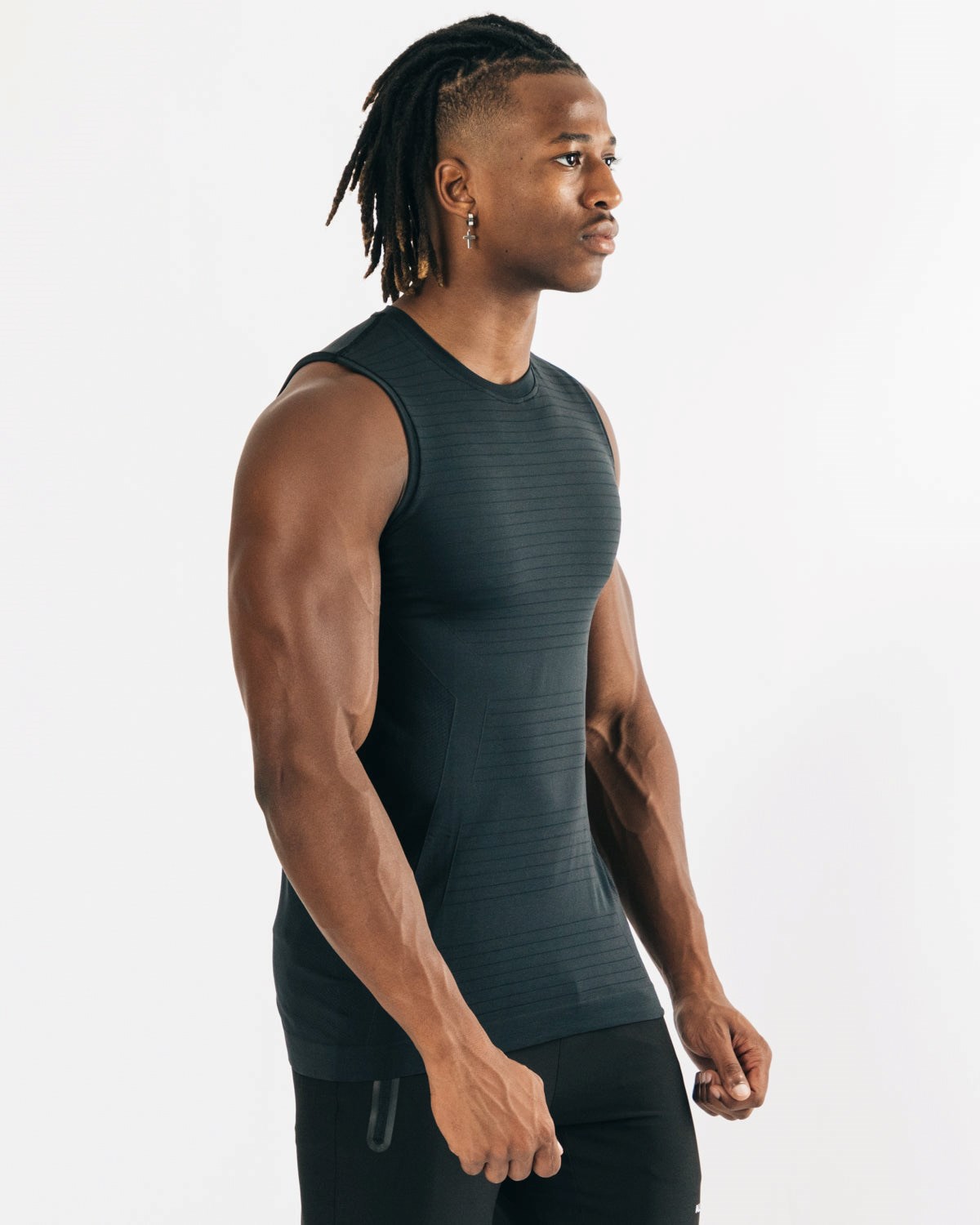 Alphalete High Performance Seamless Tank Černé | 42635NXYD