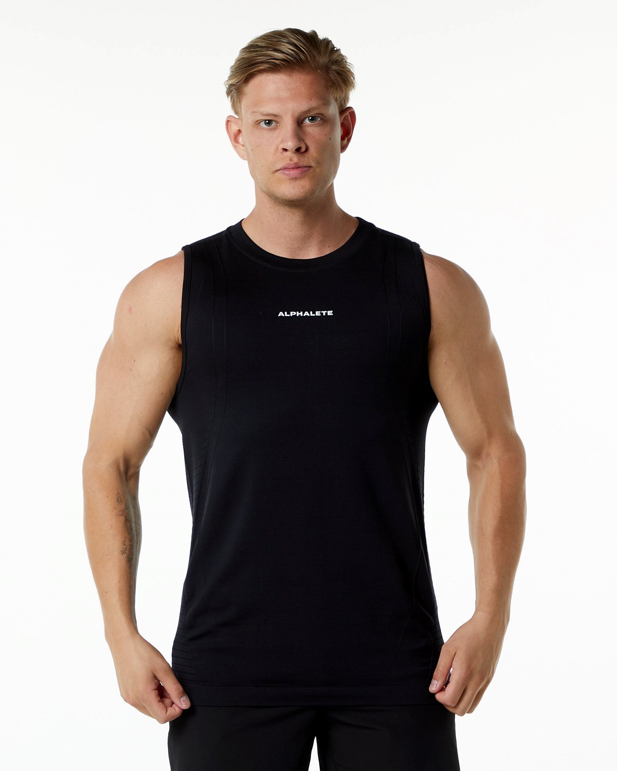 Alphalete High Performance Seamless Tank Černé | 69453ZNUX