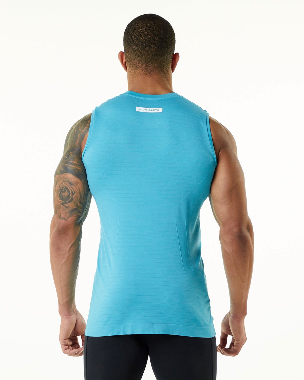 Alphalete High Performance Seamless Tank Faded Ocean | 90413OFLE