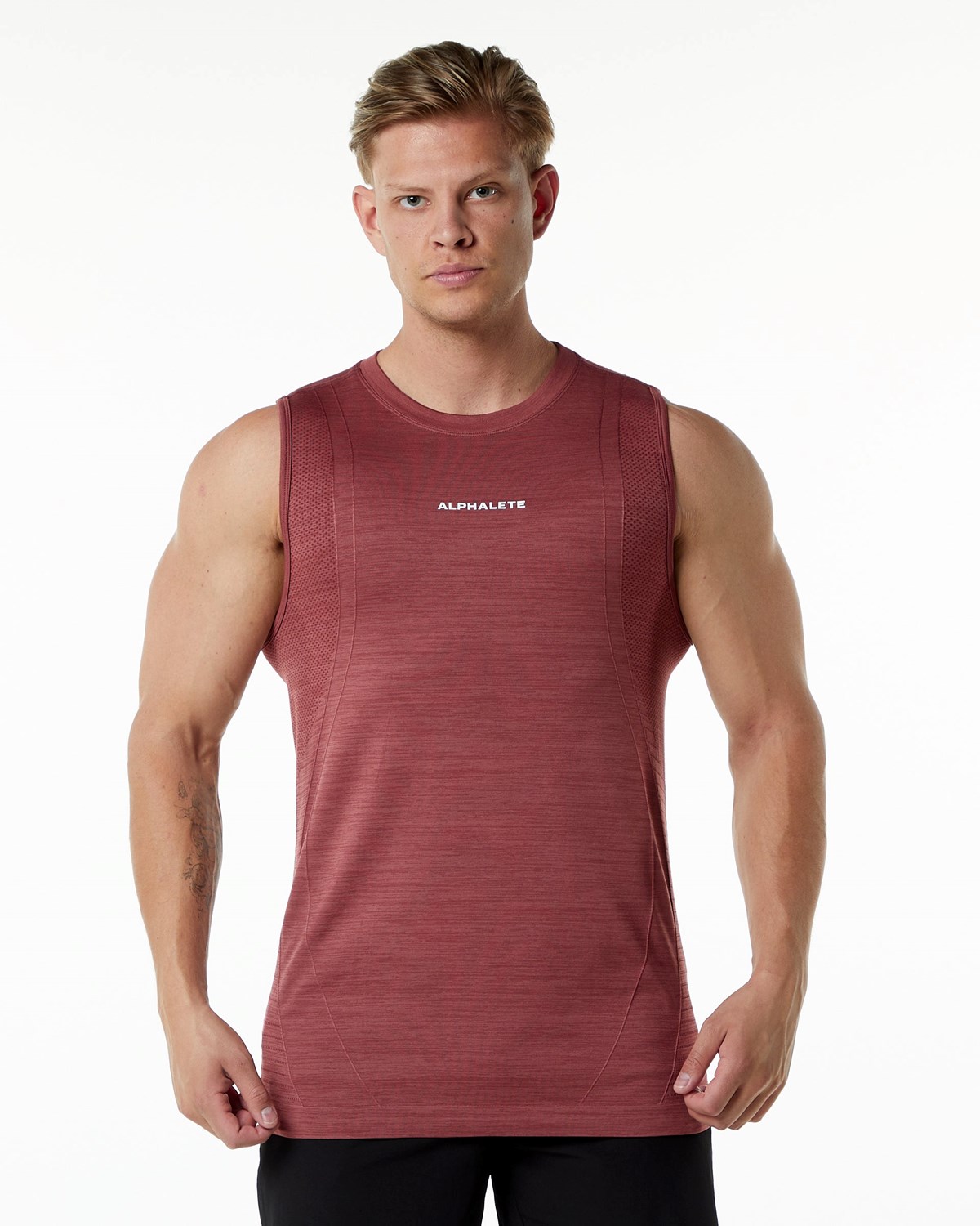 Alphalete High Performance Seamless Tank Gingerbread | 95764BJZI