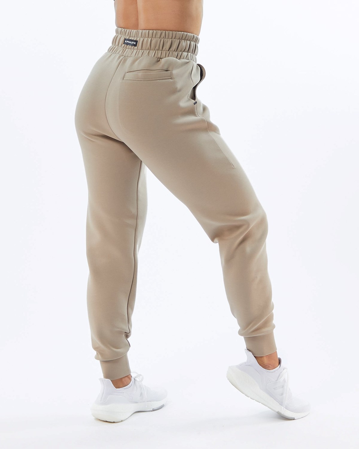 Alphalete Interlock Knit Cuffed Jogger Tan | 35067QPWI