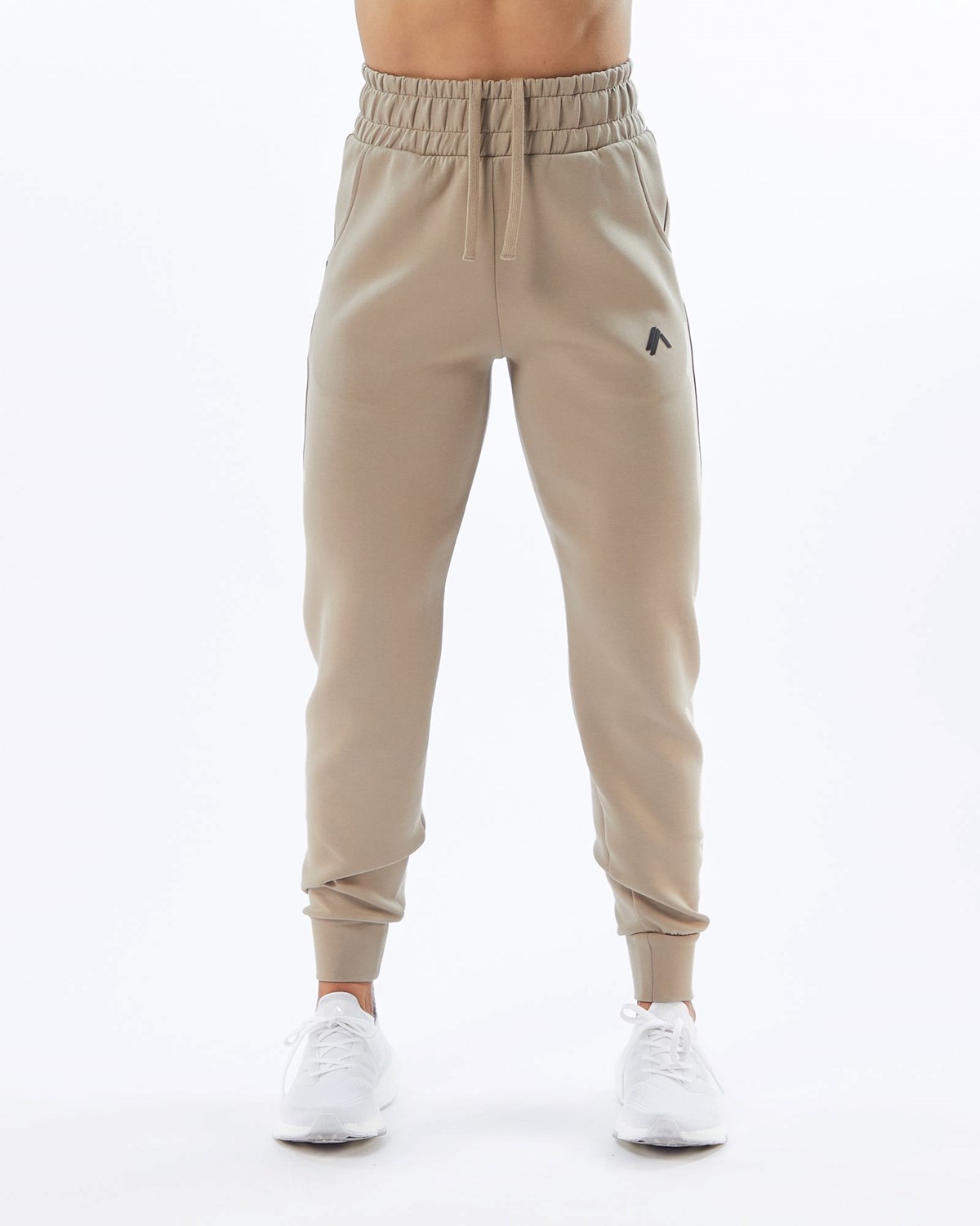 Alphalete Interlock Knit Cuffed Jogger Tan | 35067QPWI