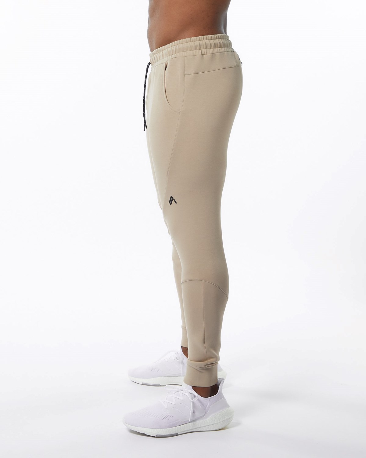 Alphalete Interlock Knit Cuffed Jogger Tan | 72089JKHB