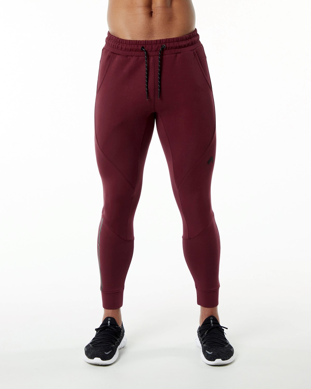 Alphalete Interlock Knit Cuffed Jogger Vínové | 79502WPLY