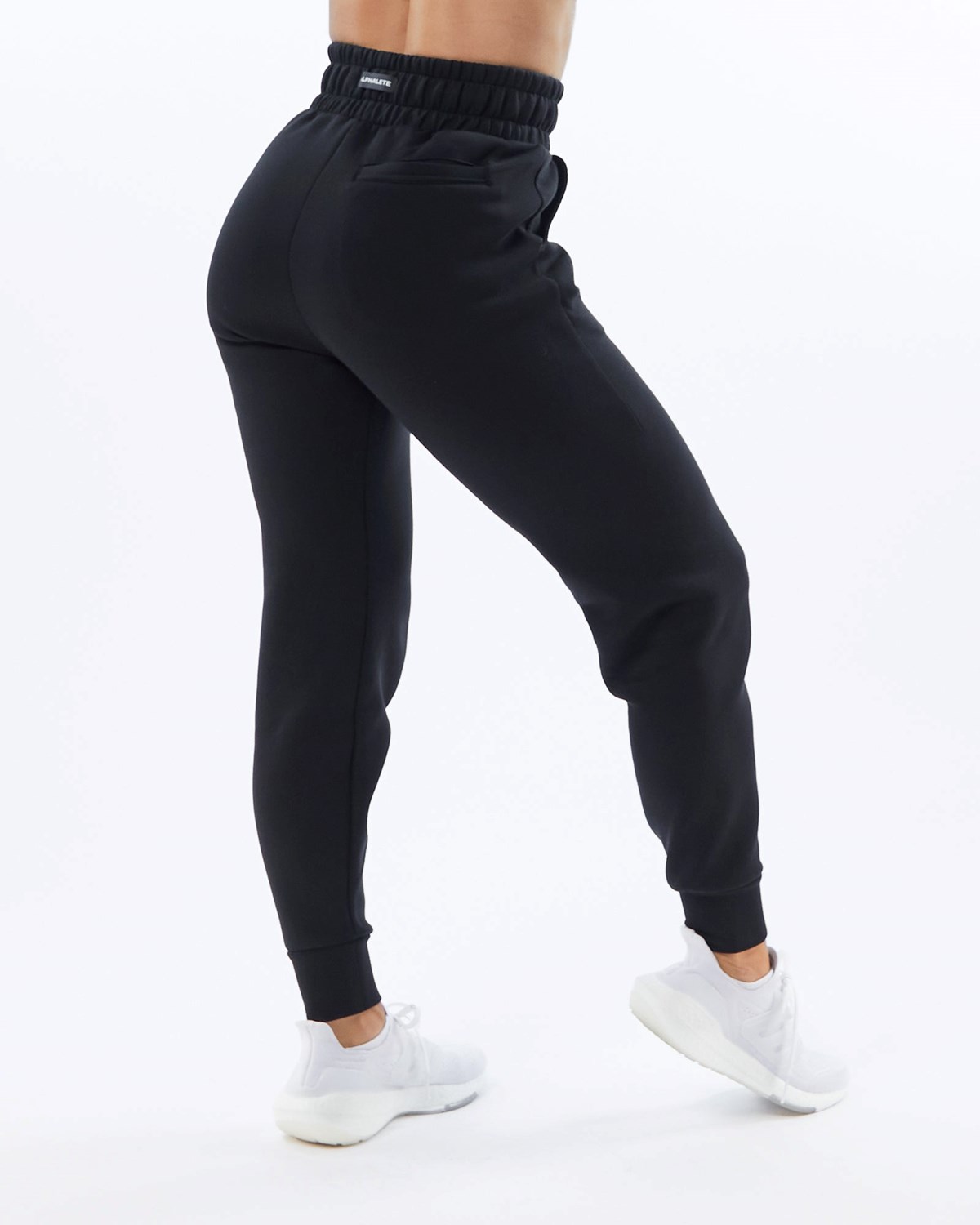 Alphalete Interlock Knit Cuffed Jogger Černé | 06849JANC